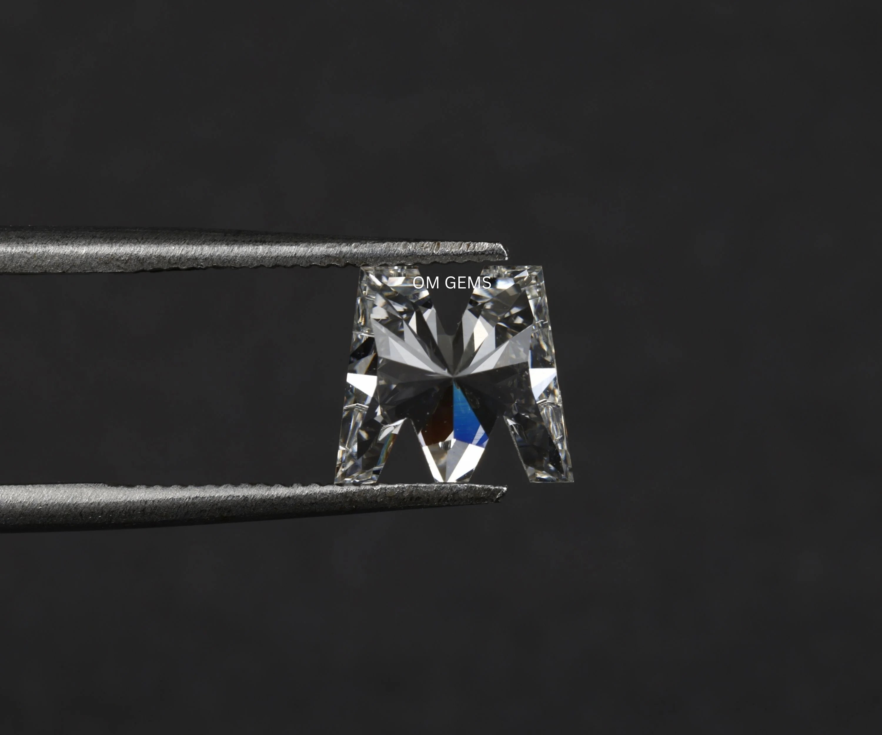 M Alphabet Shaped Lab Grown Diamond