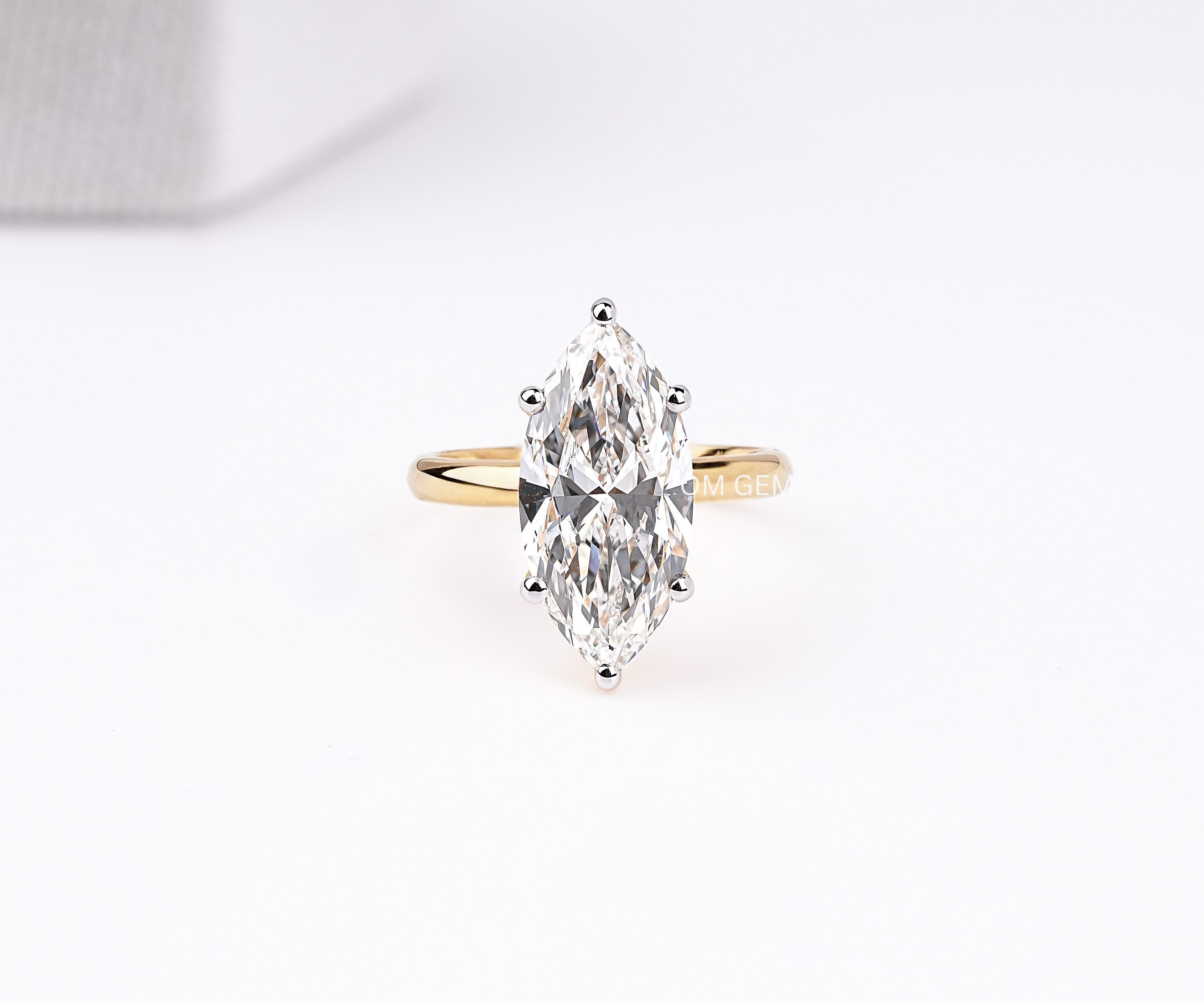 Marquise Cut Solitaire Diamond Engagement Ring