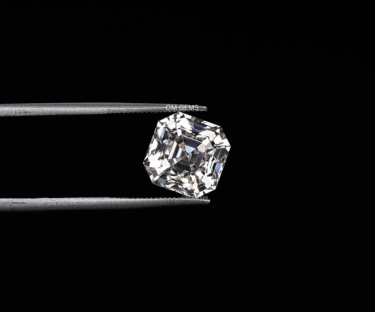 3.54 Carat Asscher Octavia Brilliant Cut Lab Created Diamond