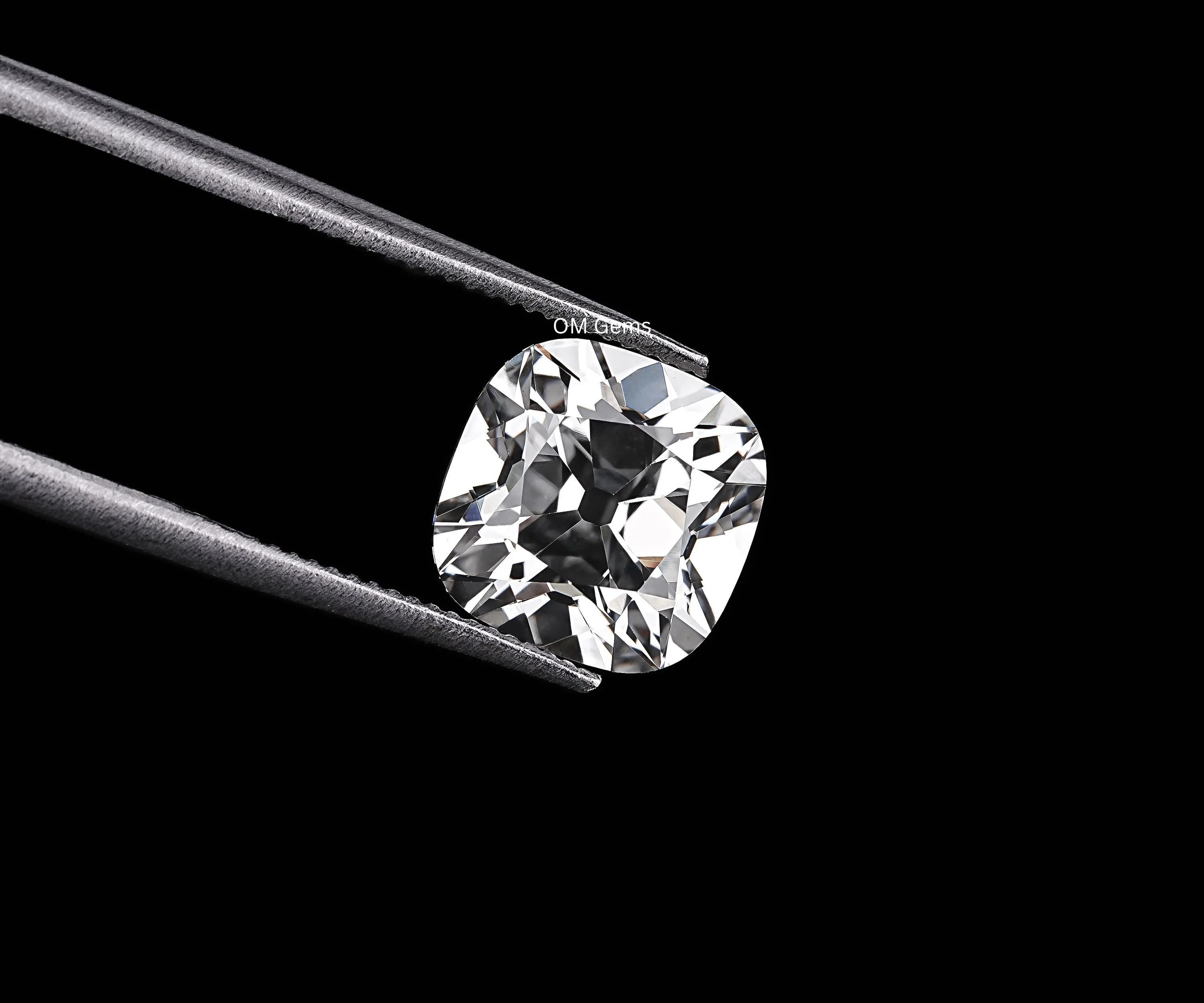 Old Cut Cushion Cut Lab Solitaire Loose Diamond