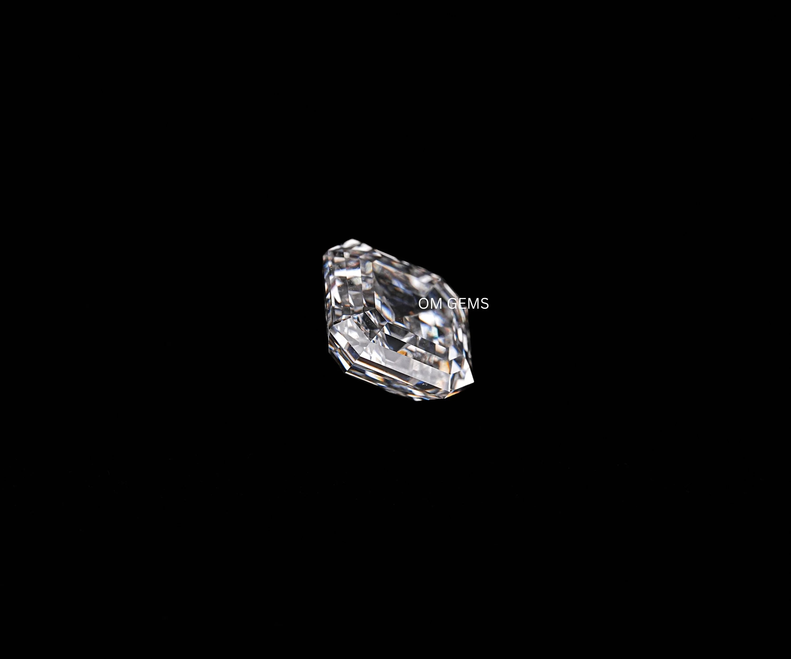 Old Mine Asscher Cut Lab Grown Diamond