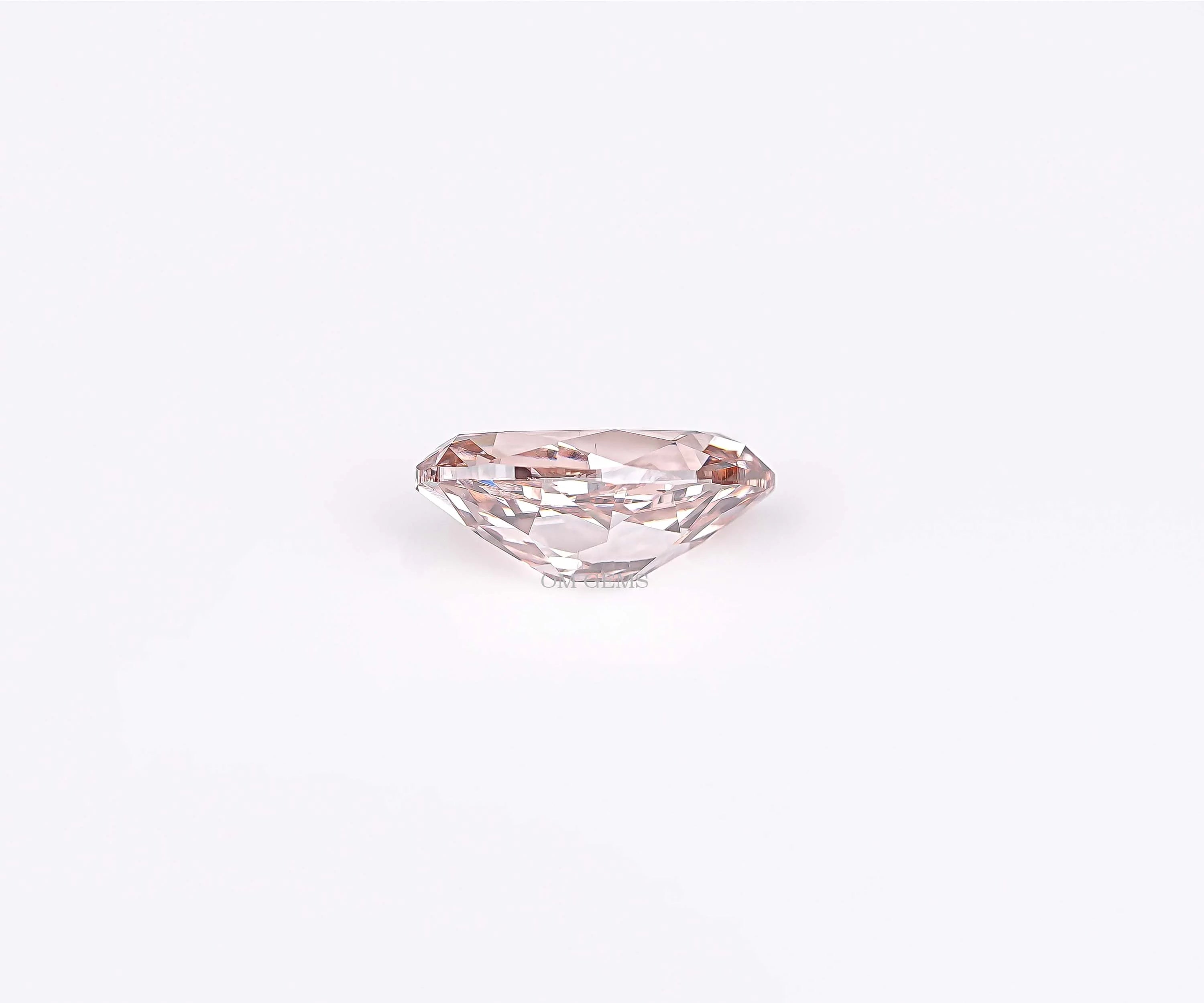 Champagne Old Mine Moval Cut Lab Grown Diamond