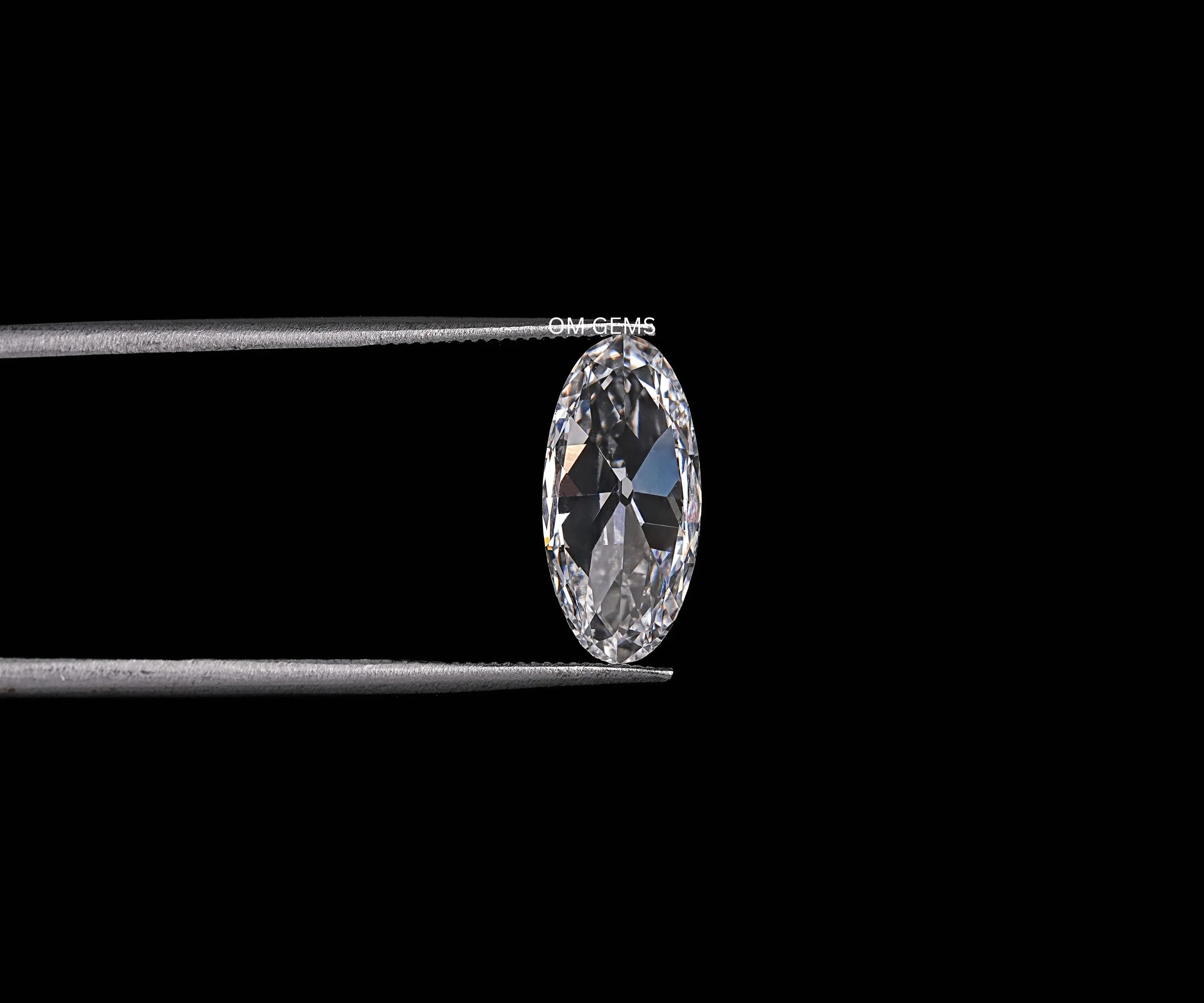 Old Mine Moval Cut Lab Grown Diamond