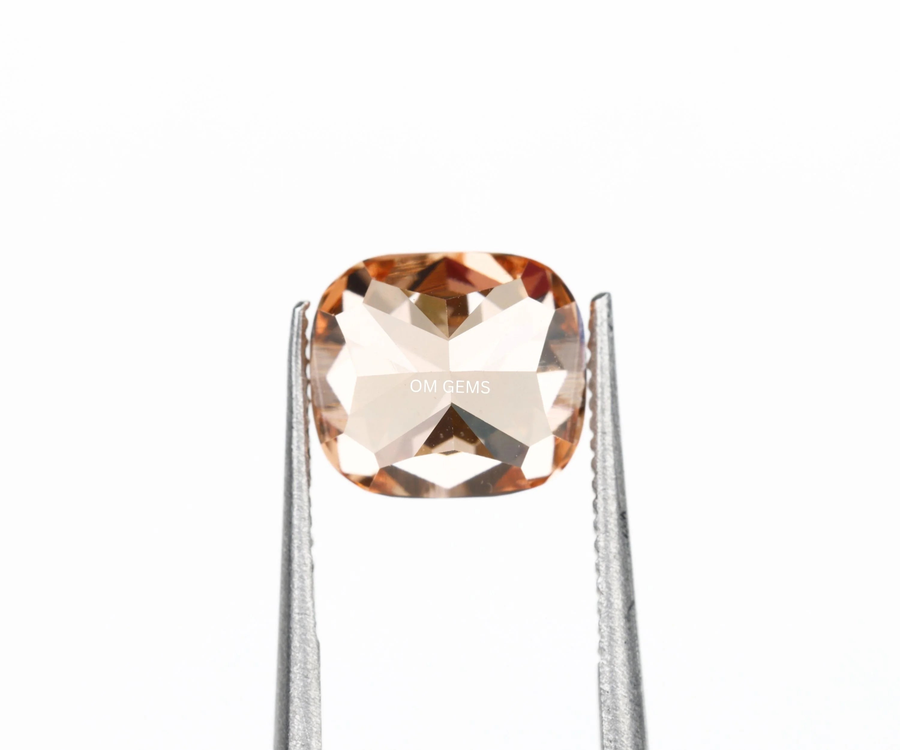 Orange Cushion Lab Grown Diamond
