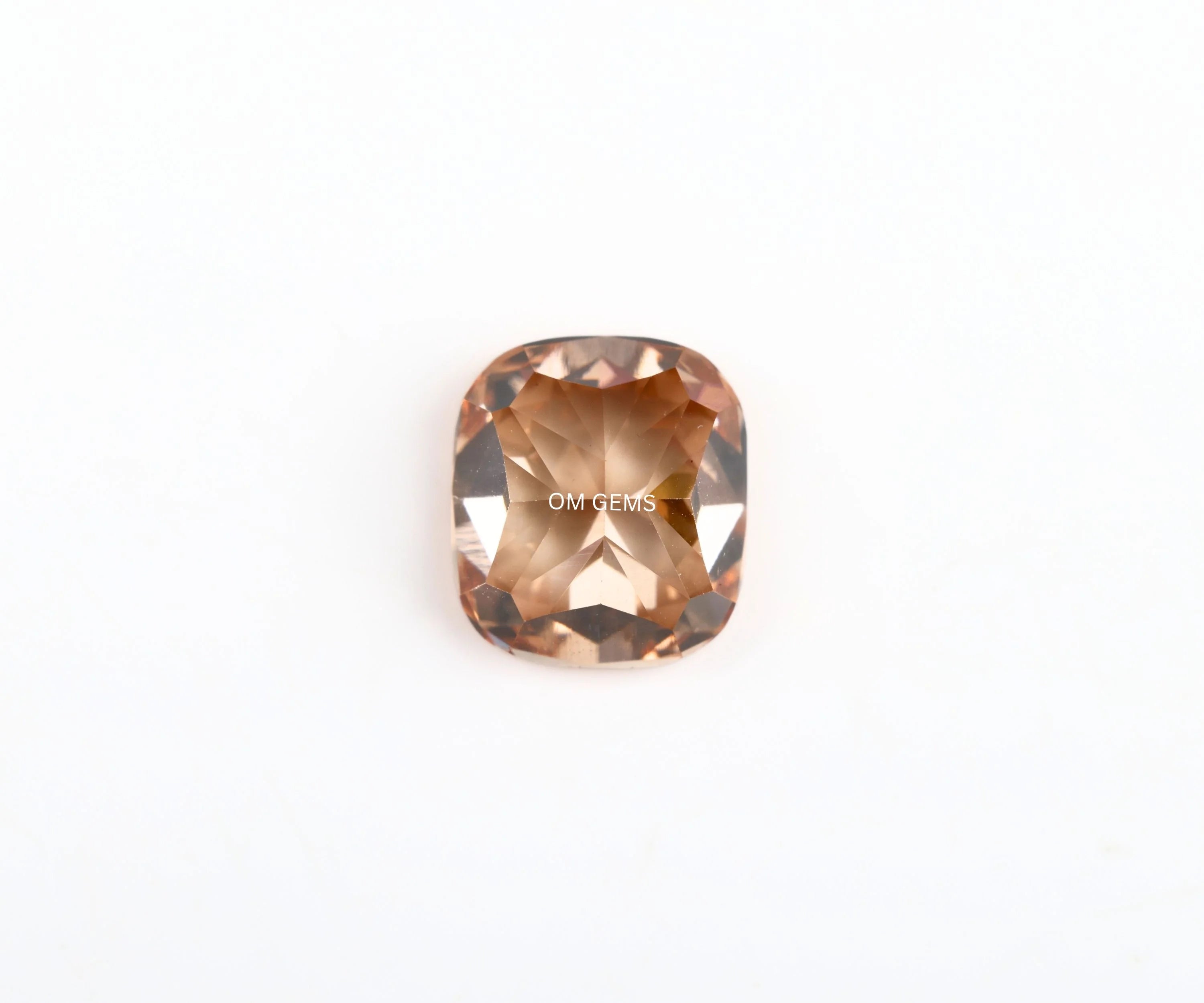Orange Cushion Lab Grown Diamond