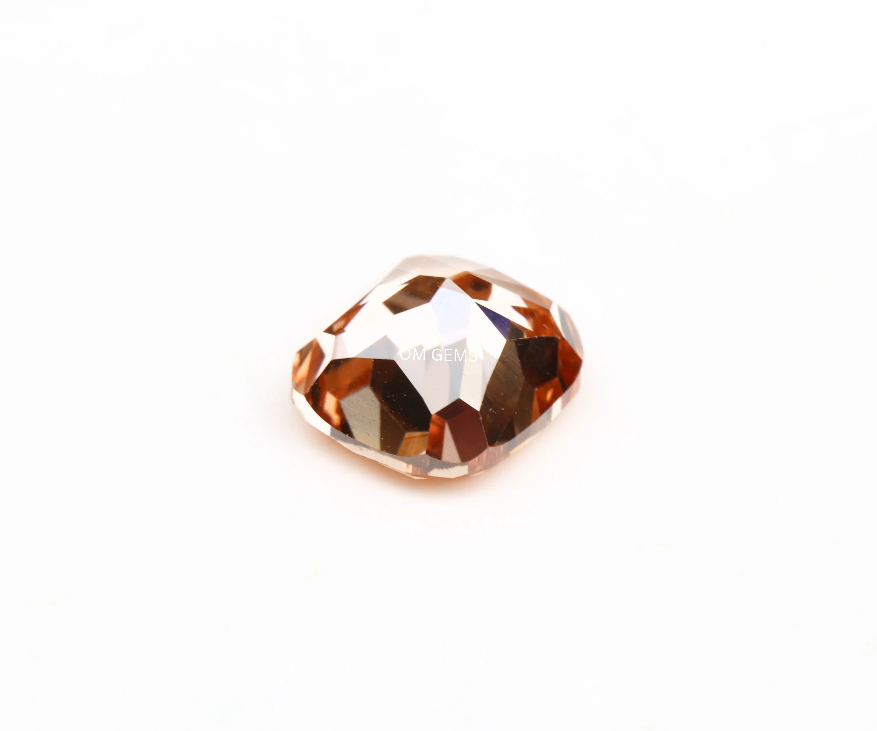 Orange Cushion Lab Grown Diamond