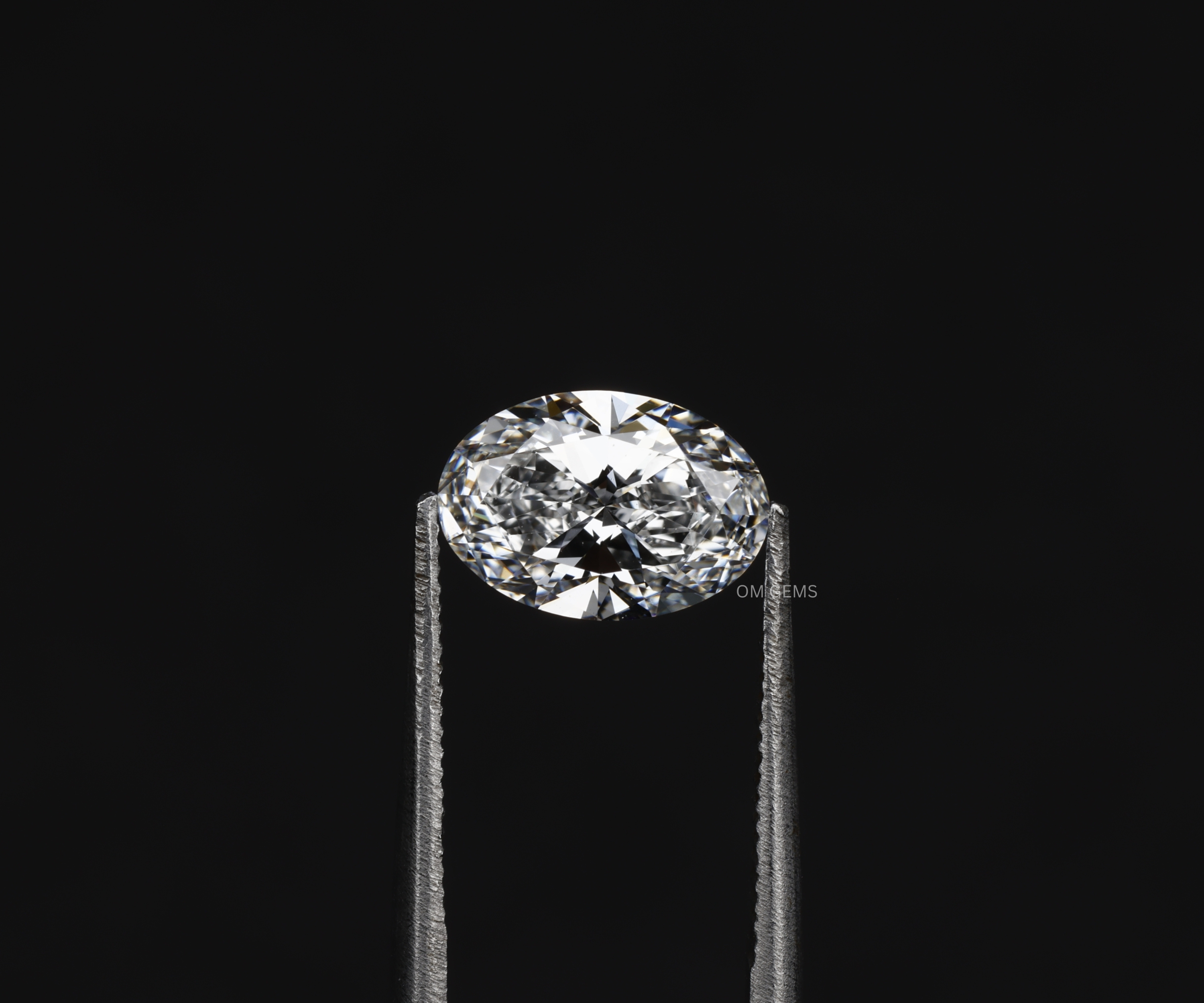 Lab grown oval cut diamond