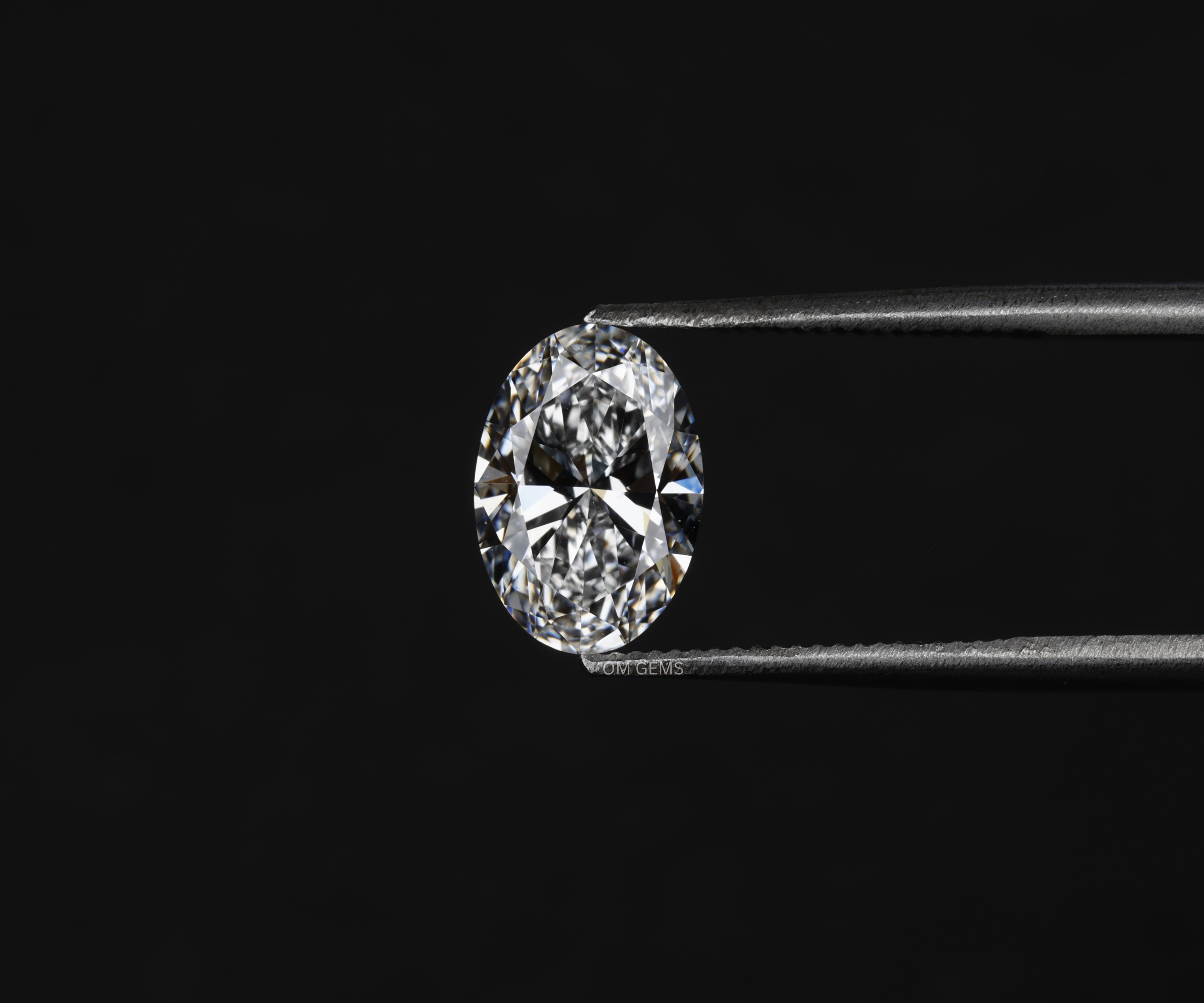 Hand crafted oval cut lab grown diamond to create fine jewelry