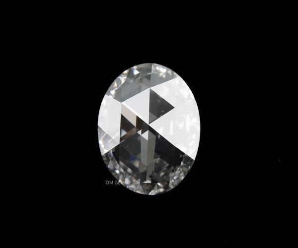 Oval Rose Cut Lab Grown Antique Loose Diamond