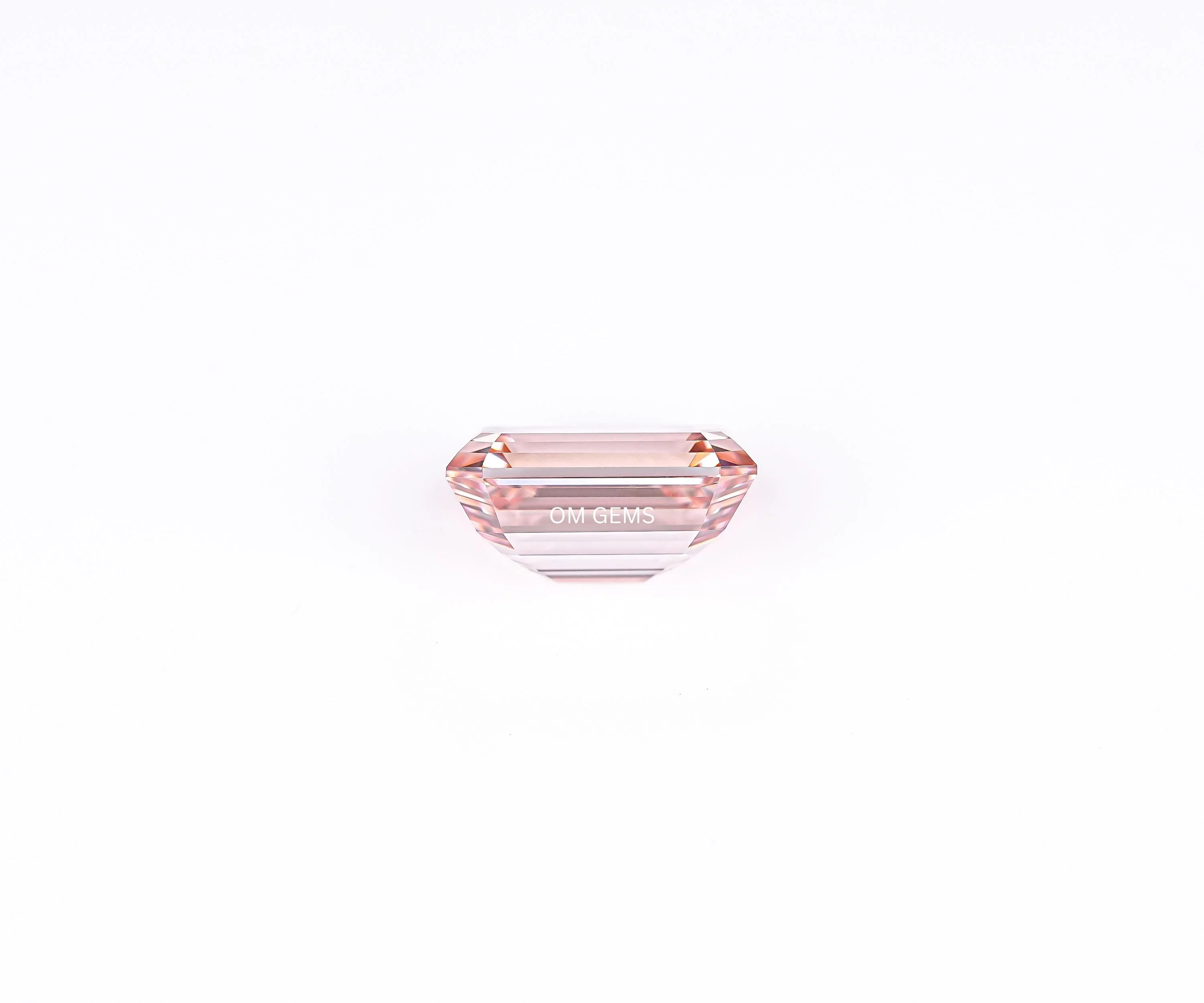 Pink Emerald Cut Lab Loose Diamond