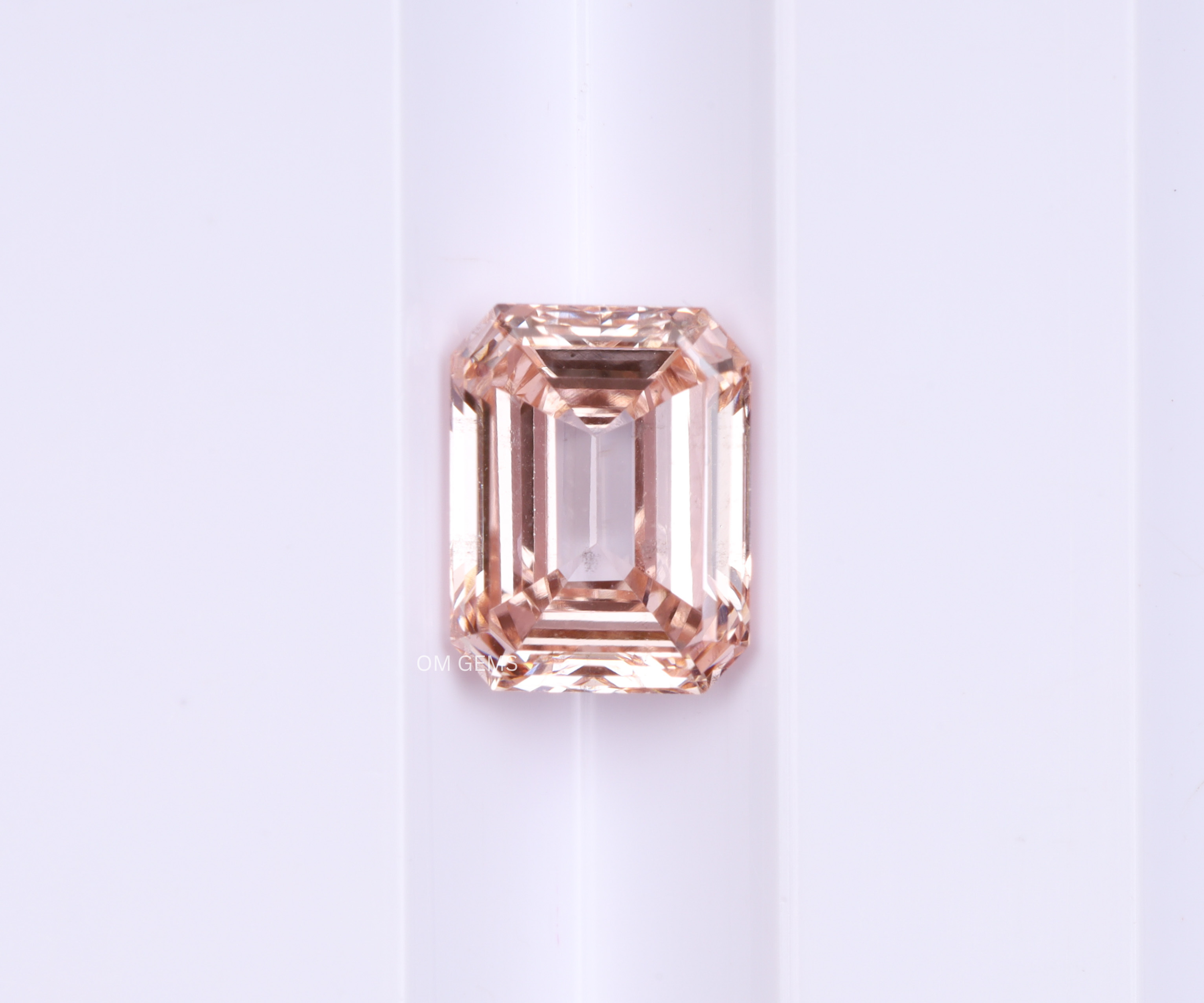 1.75 CT Pink Emerald Cut Lab Grown Diamond