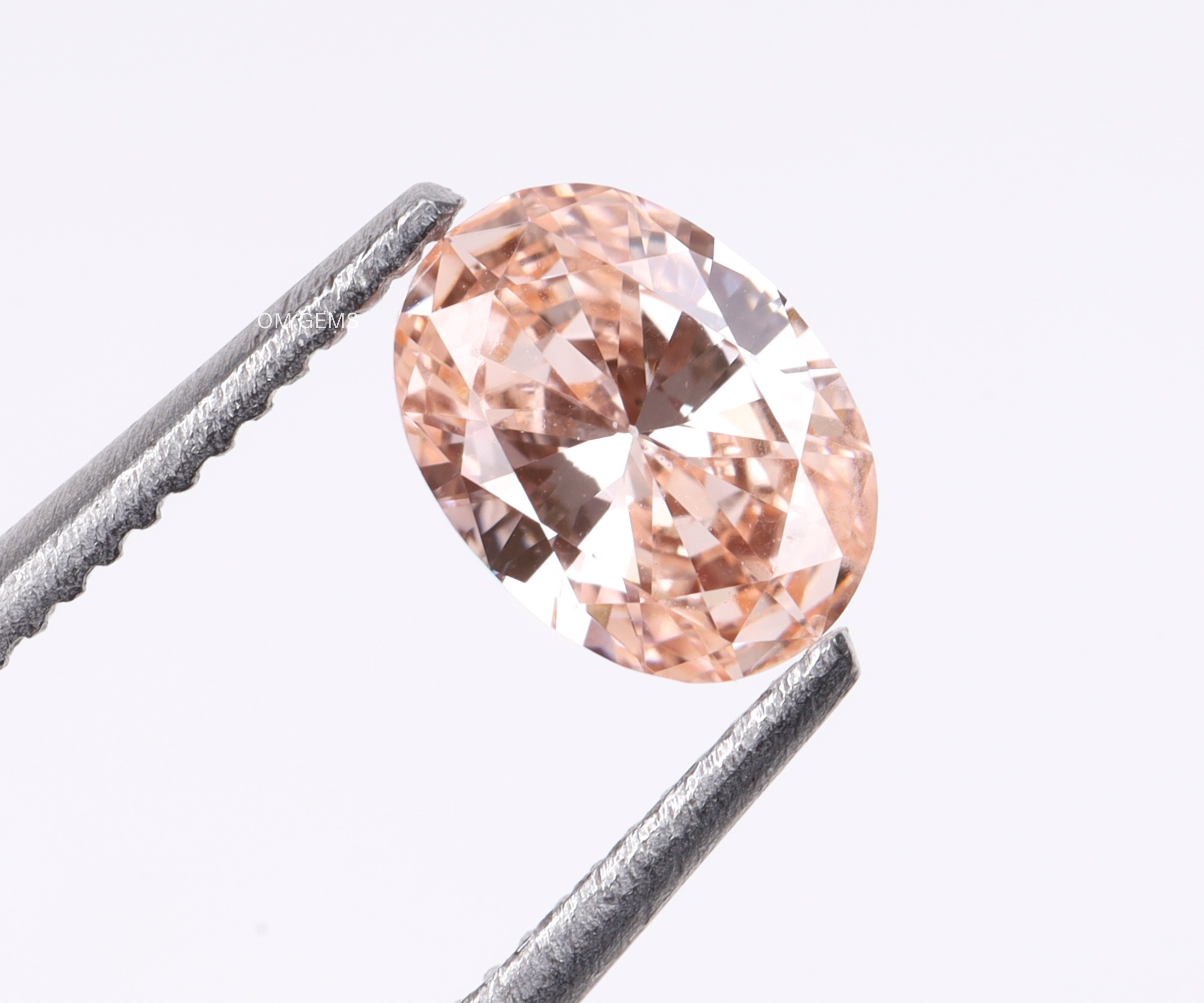 Pink Oval Shape Lab Grown Diamond