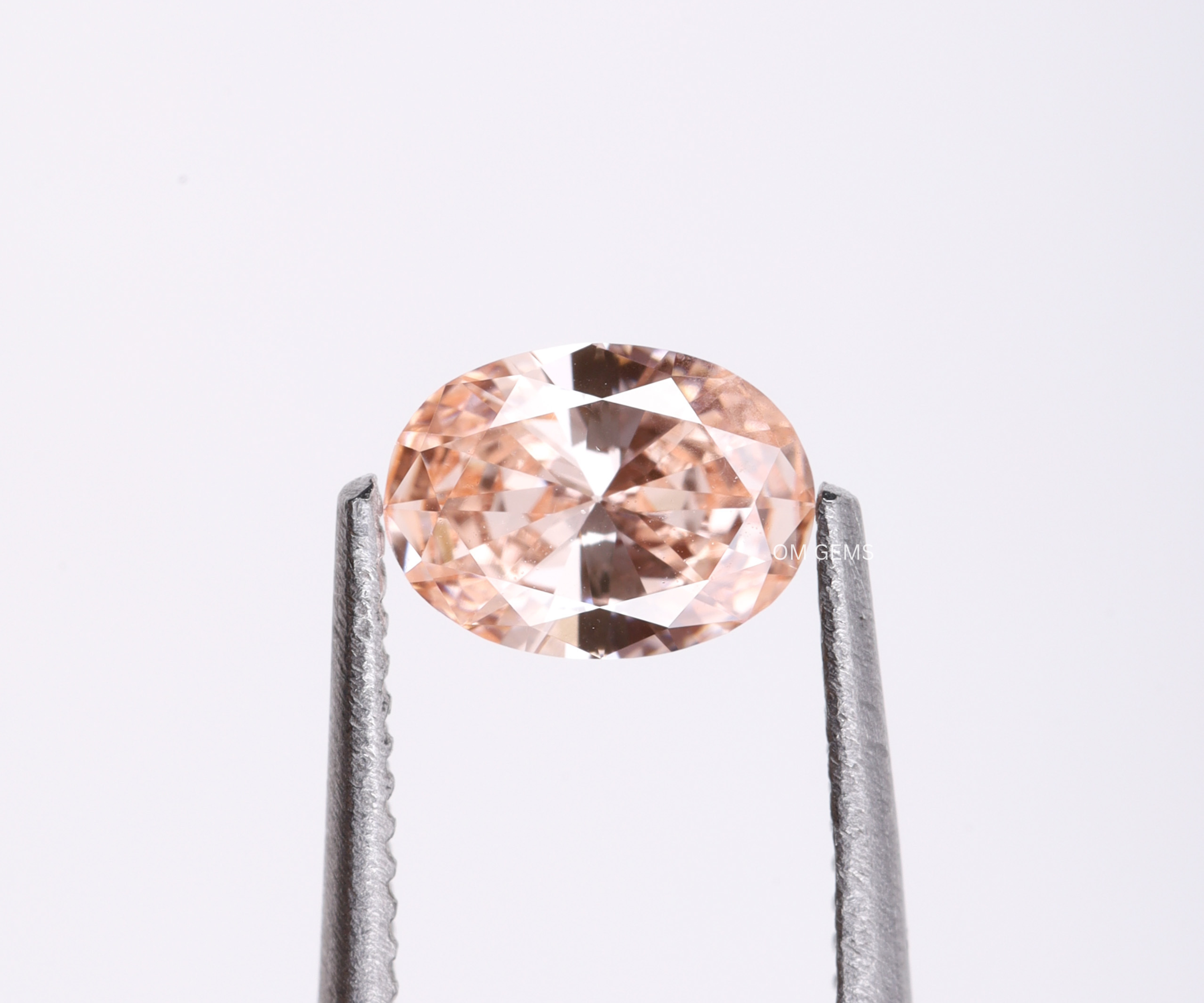 Pink Oval Shape Lab Grown Diamond With VVS Clarity