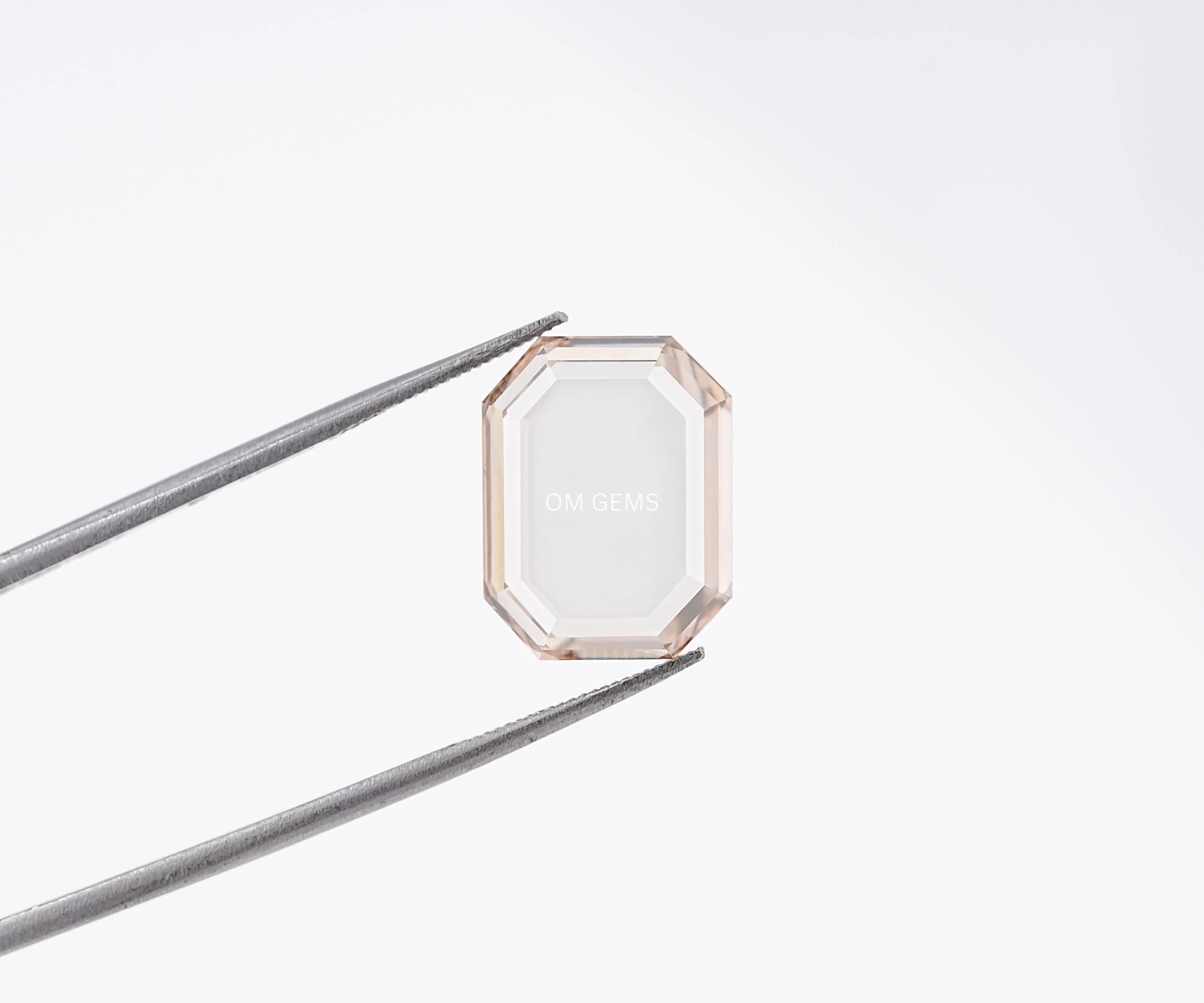 Portrait Emerald Cut Champagne Lab Loose Diamond
