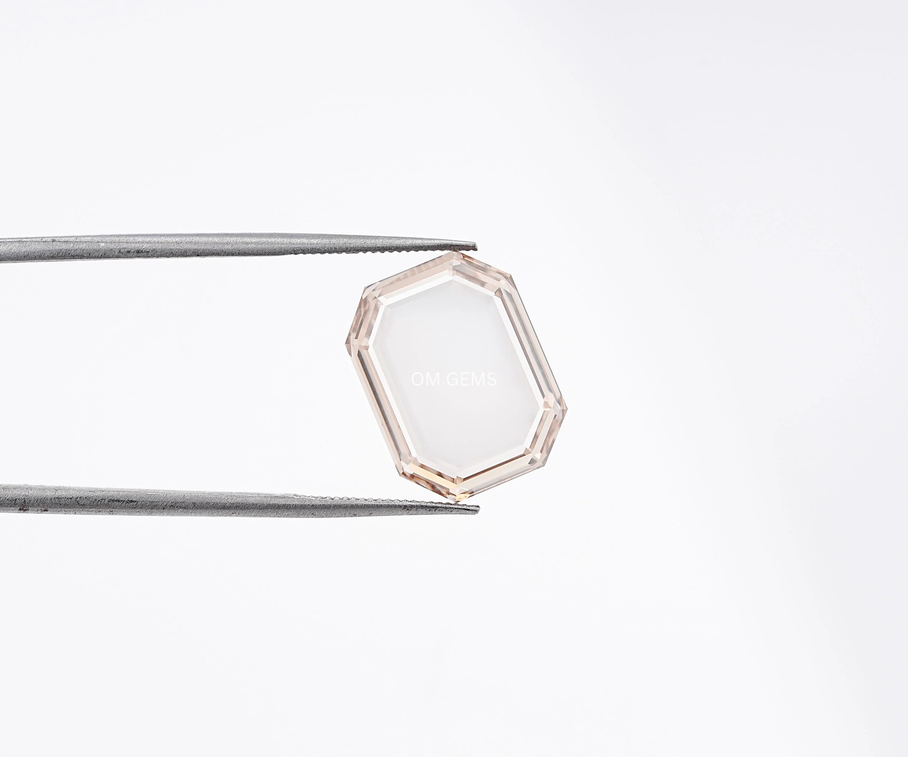 Portrait Emerald Cut Champagne Lab Loose Diamond