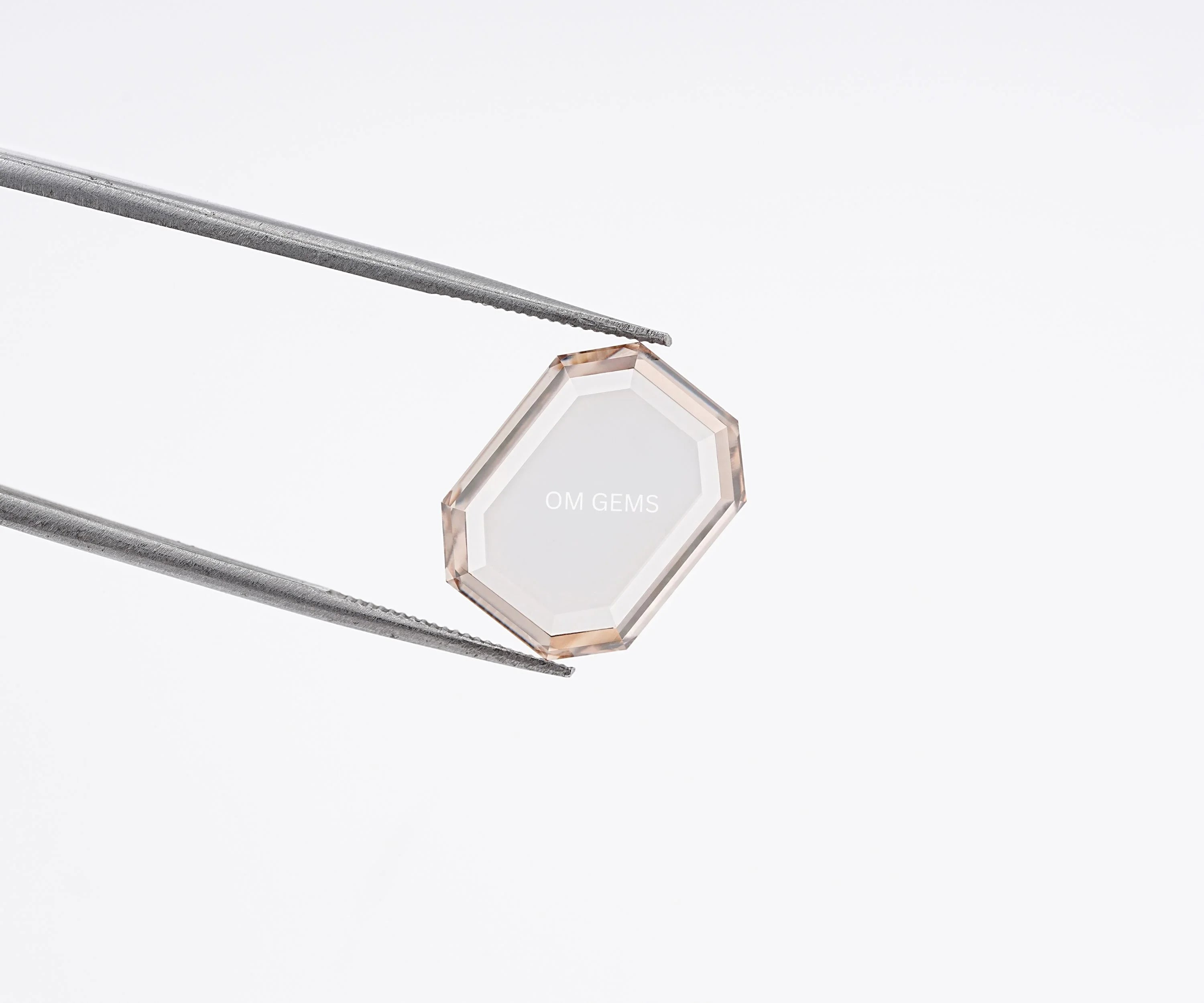 Portrait Emerald Cut Champagne Lab Loose Diamond