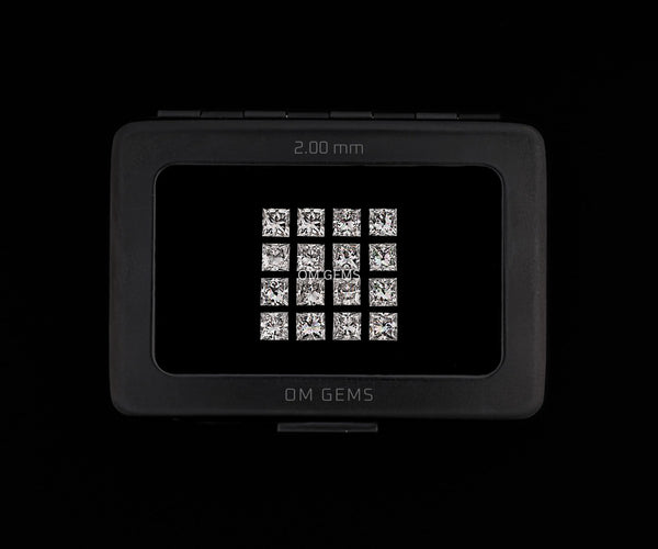 2.00mm Princess Cut Lab Created Melee Diamonds