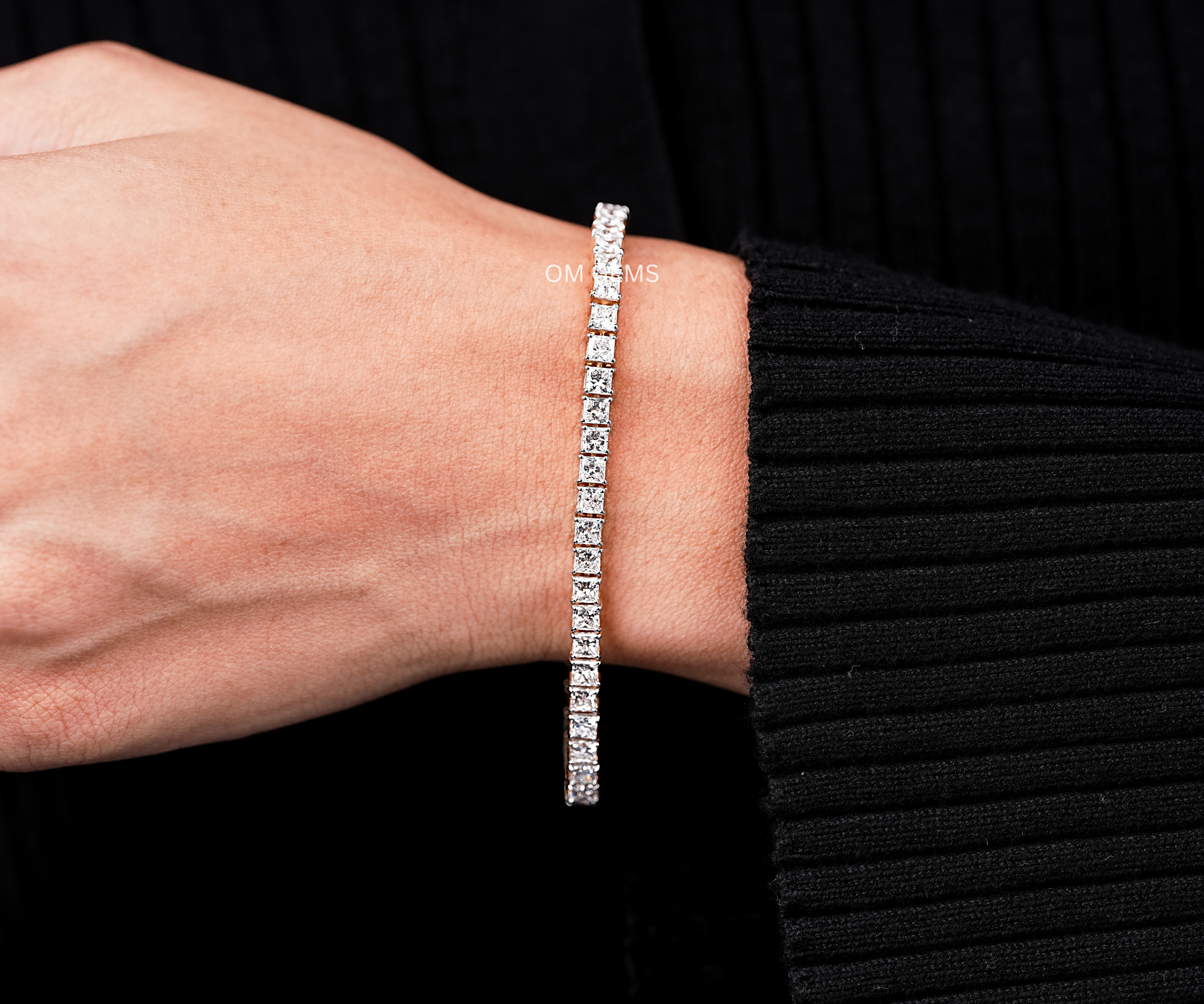 Princess Lab Grown Diamond Tennis Bracelet