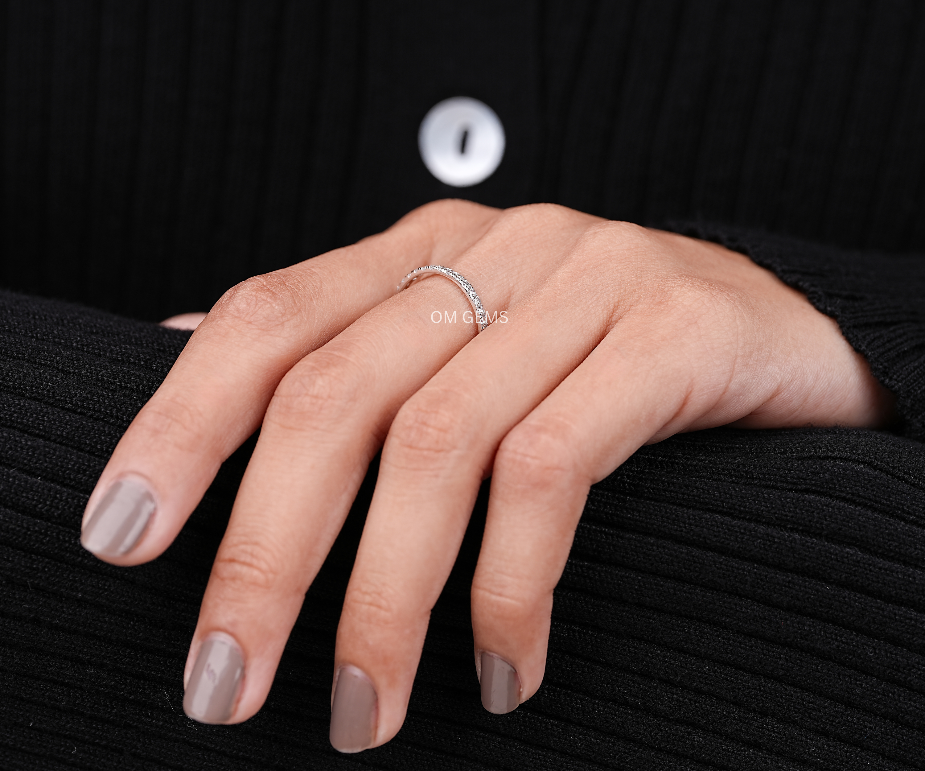 Lab Grown Round Diamond Eternity Wedding Band
