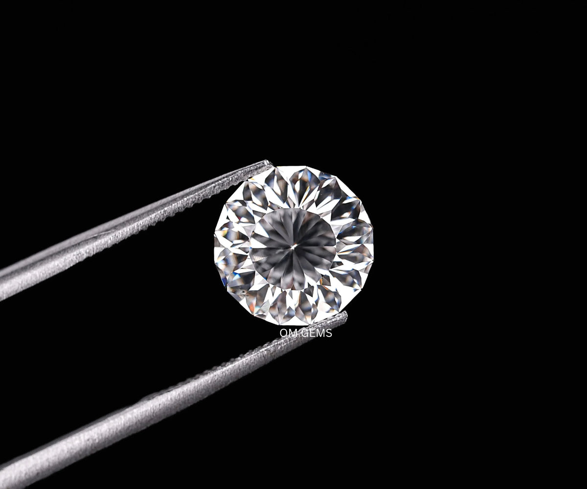 1.92 Carat Round Crisantemo Cut Lab Grown Antique Diamond