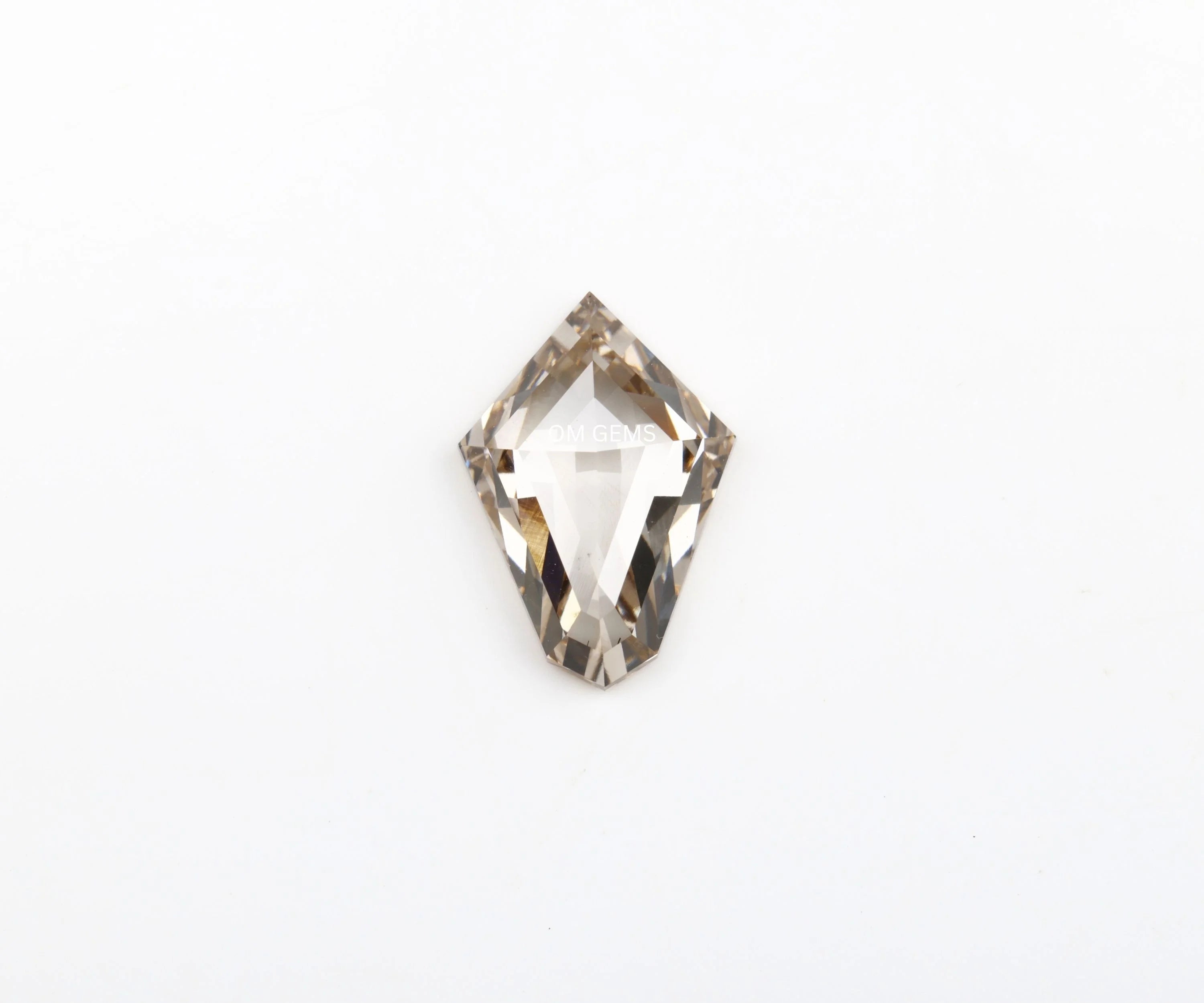 Shield Cut Champagne Lab Grown Diamond