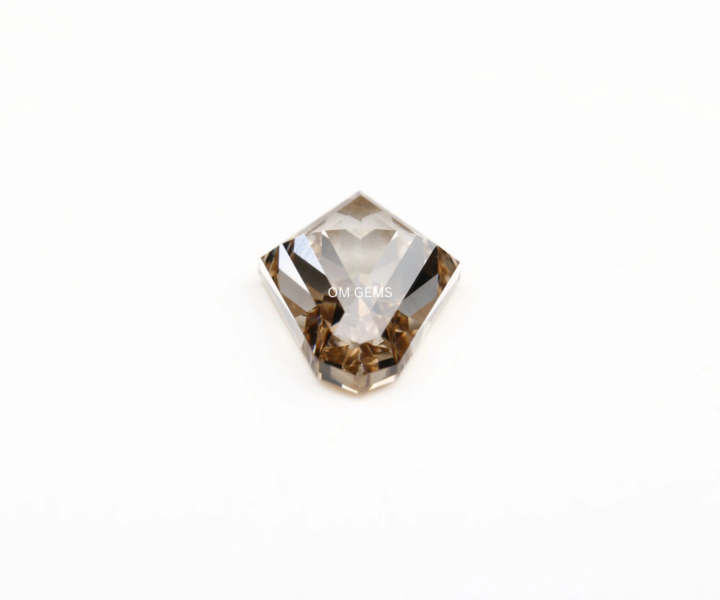 Shield Cut Champagne Lab Grown Diamond