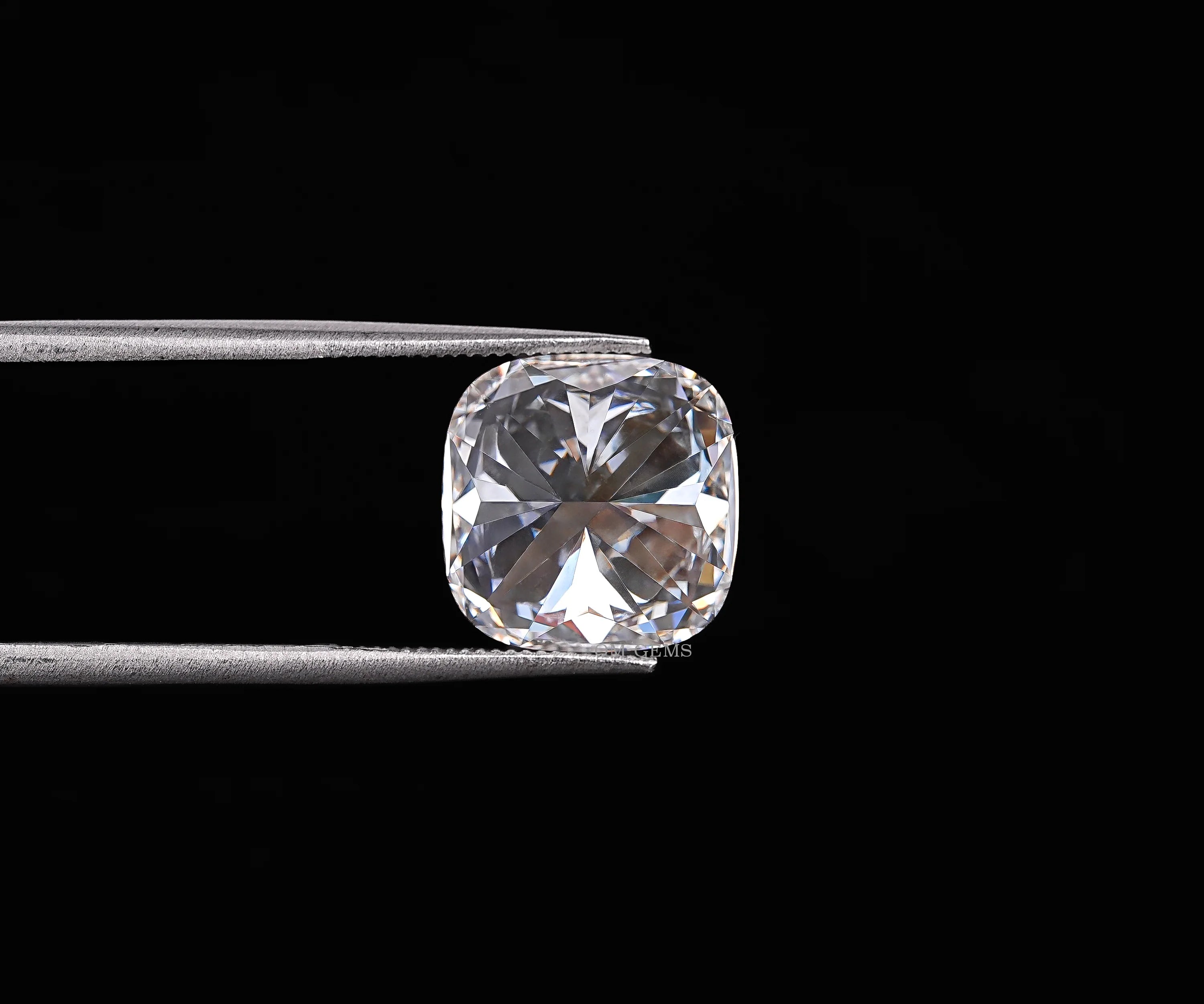 4.59 CT, Square Cushion Brilliant Shape Lab Grown Loose Diamond