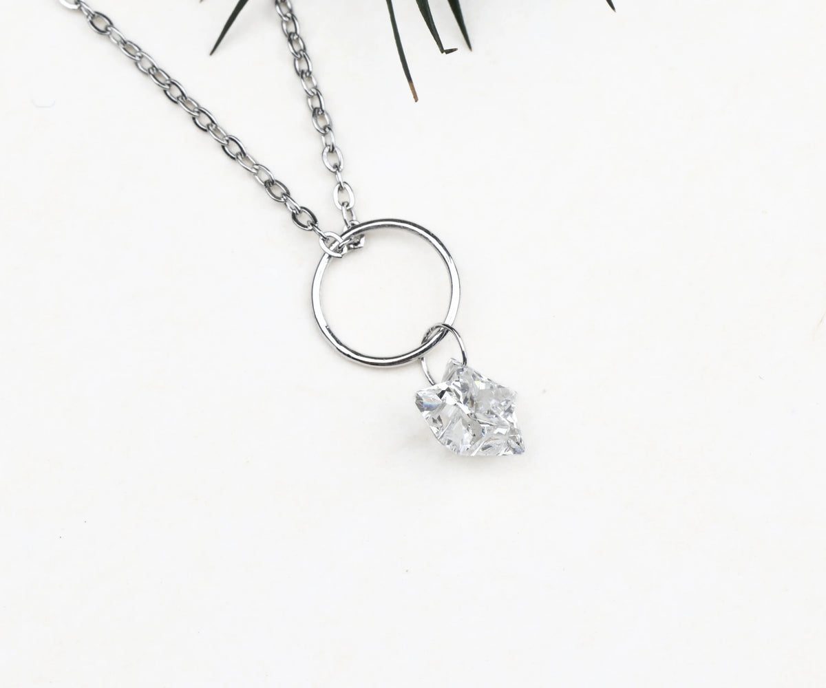 Drop Star Shape Lab Grown Diamond Gift for Her Pendant