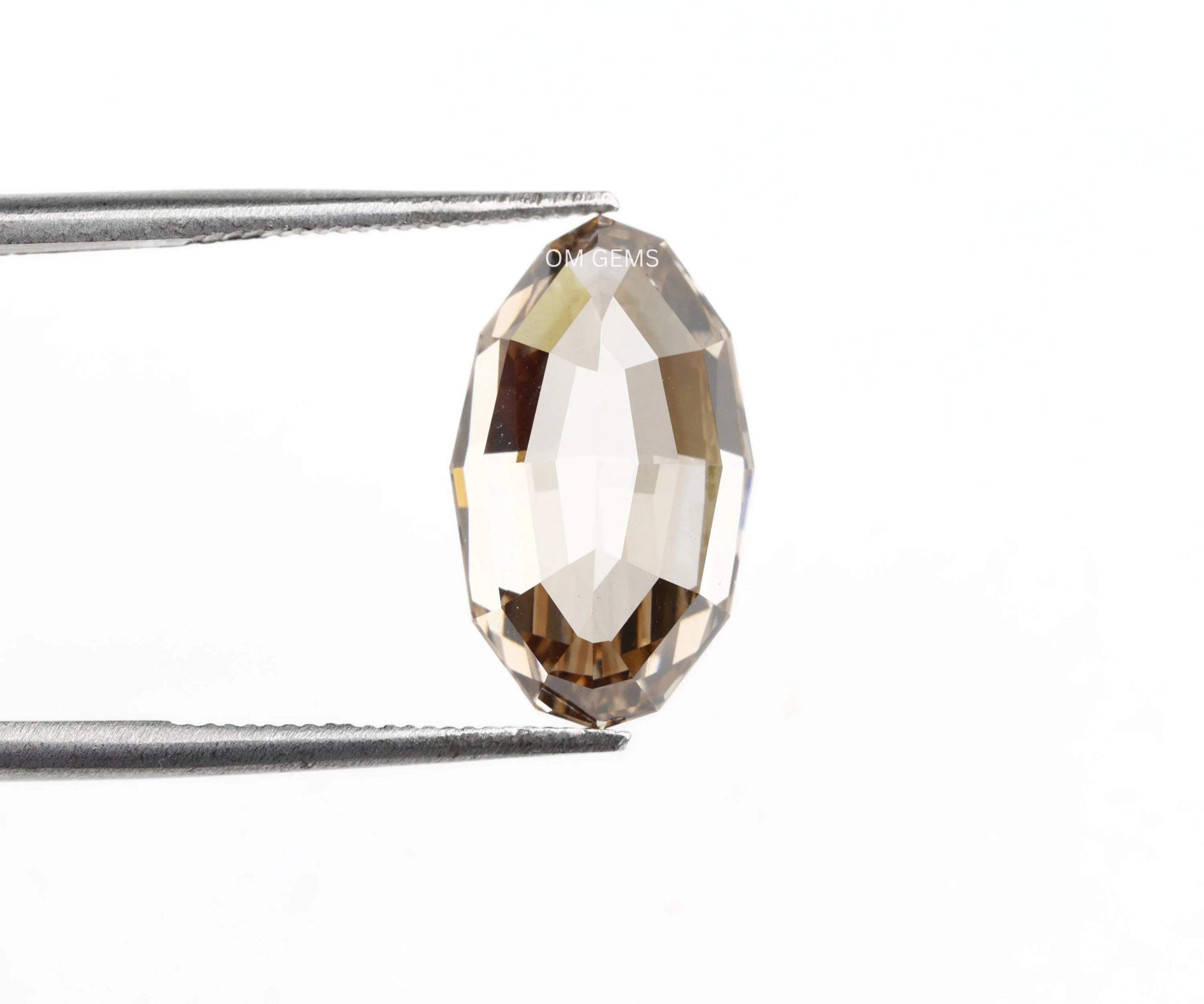 Step Cut Oval Brown Loose Diamond