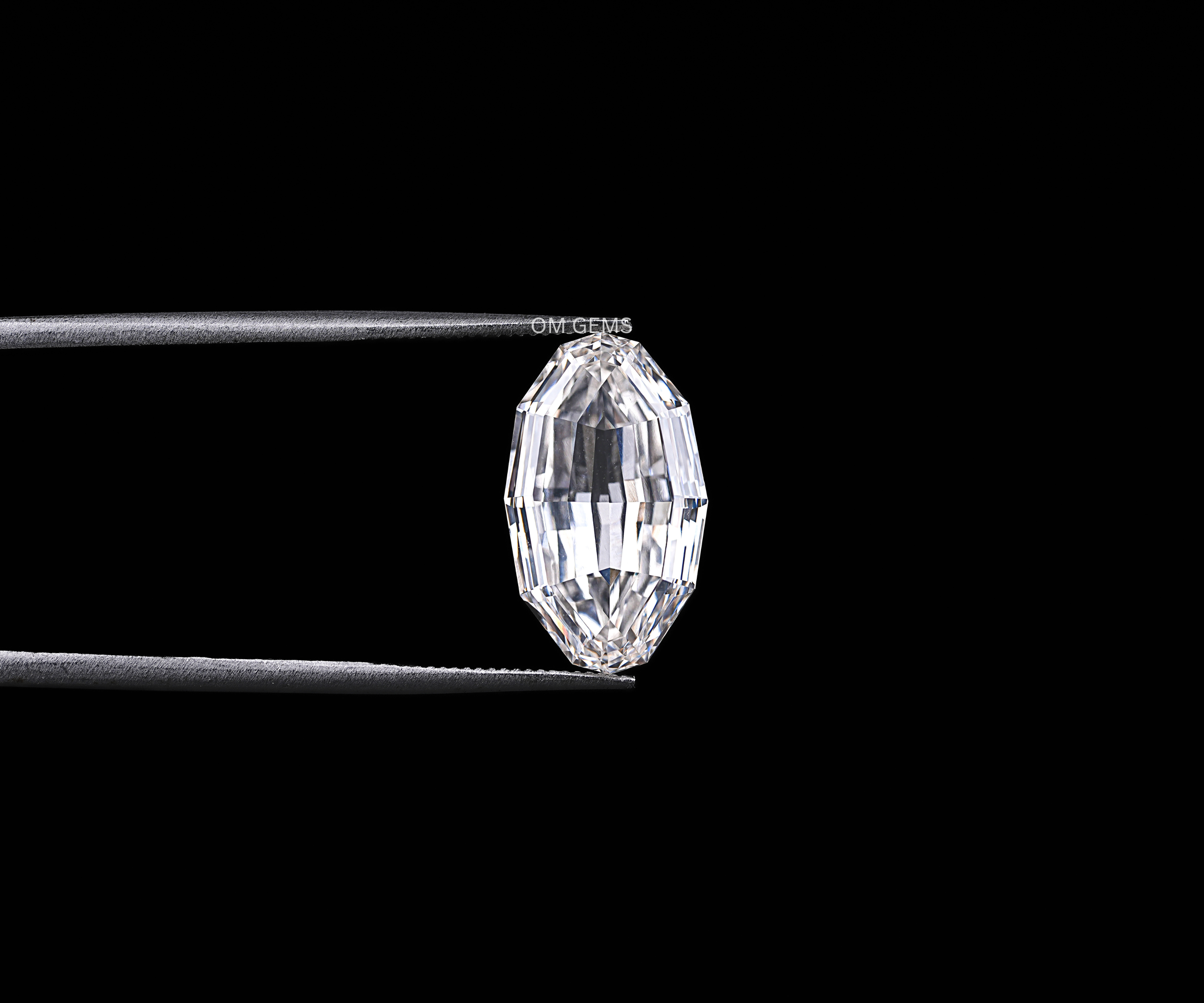 Lab Grown Step Cut Oval Diamond