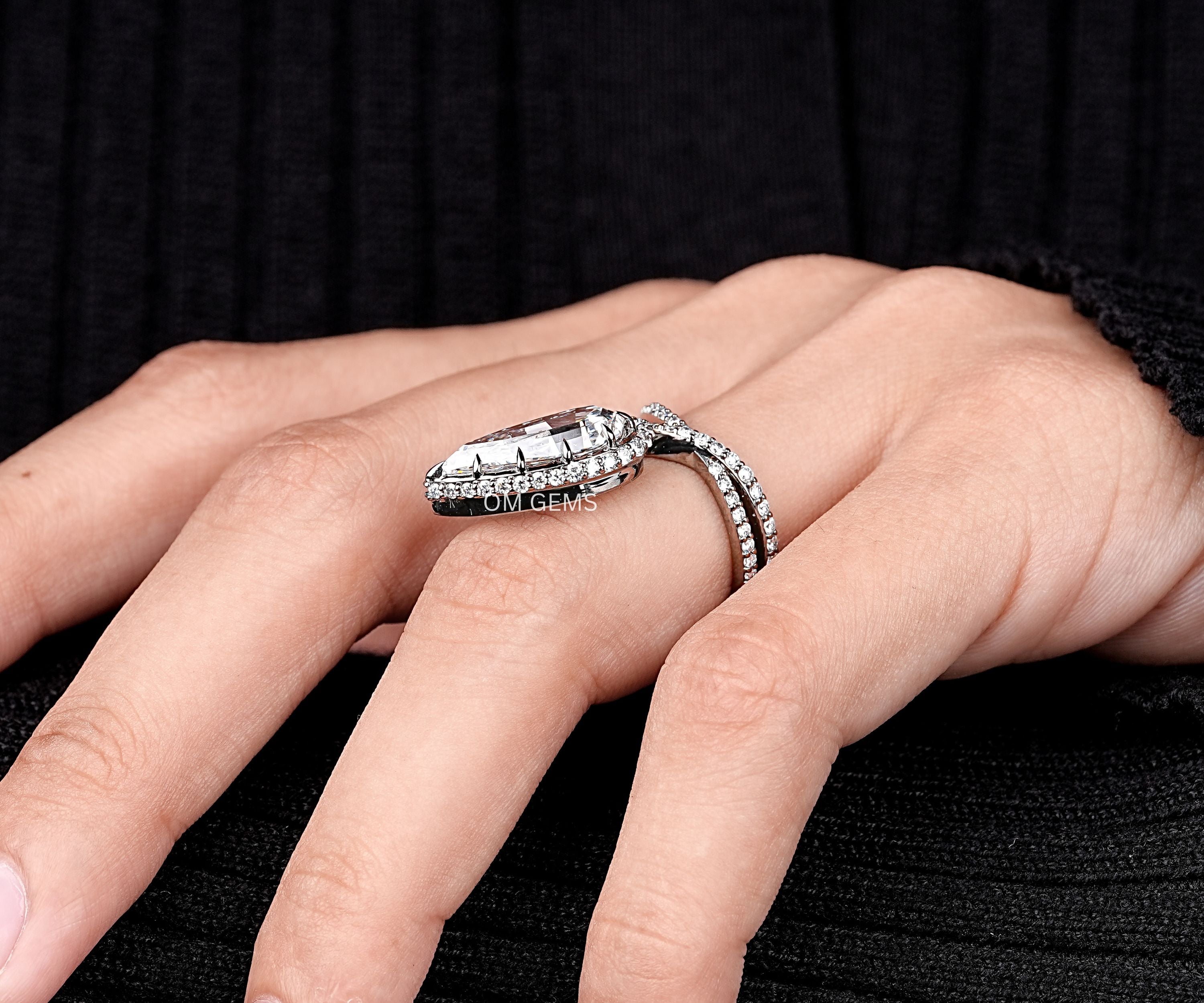 Lab Grown Diamond Open Wrap Serpent Ring