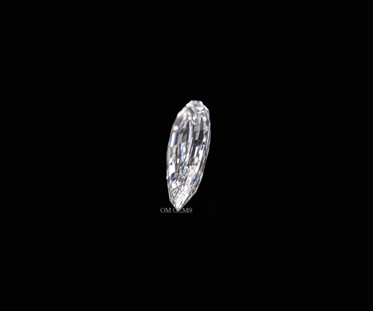 2.94 Carat Step Cut Pear Shape Teardrop Lab Grown Diamond