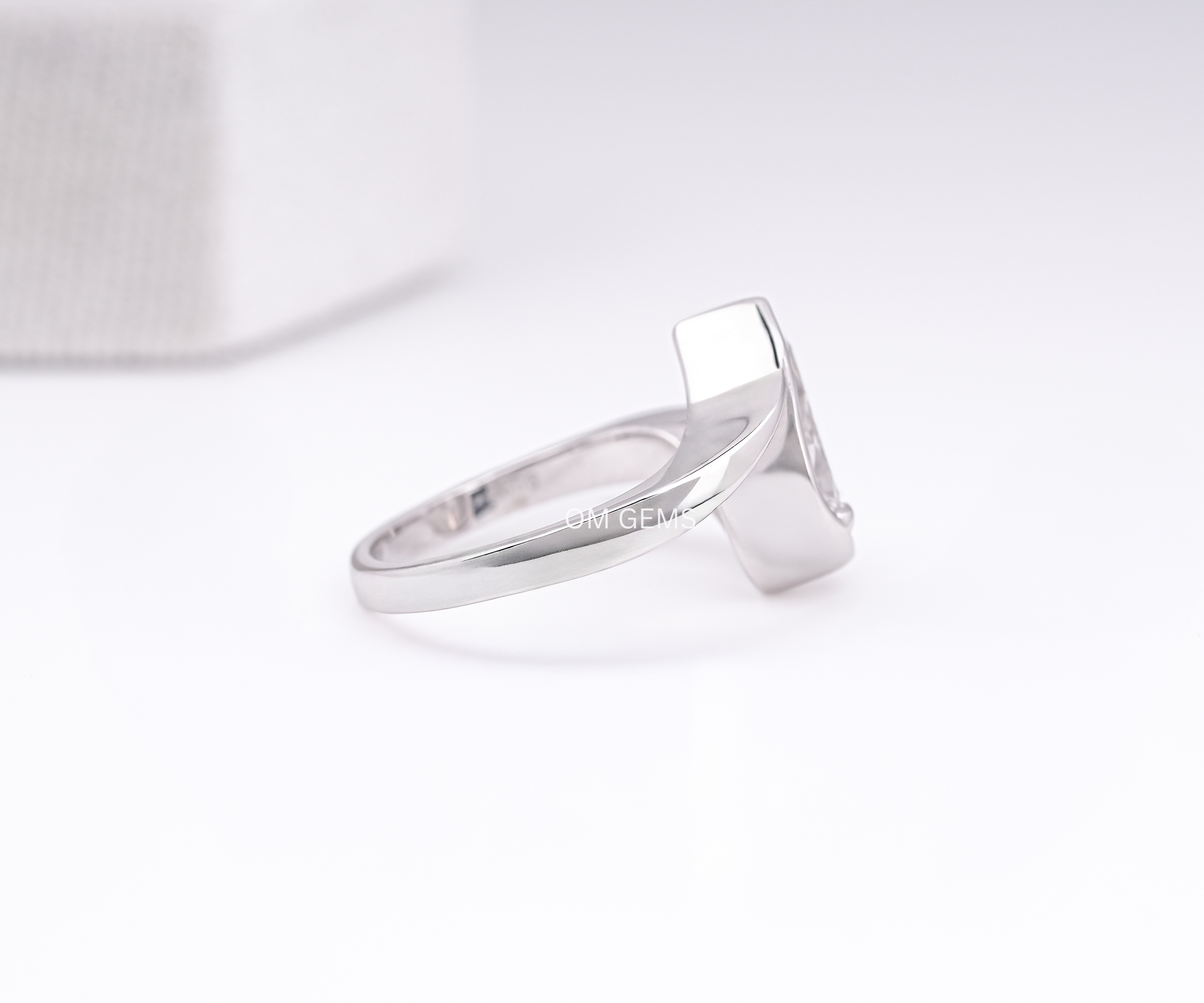 Unique Pear Shape Lab Grown Diamond Ring