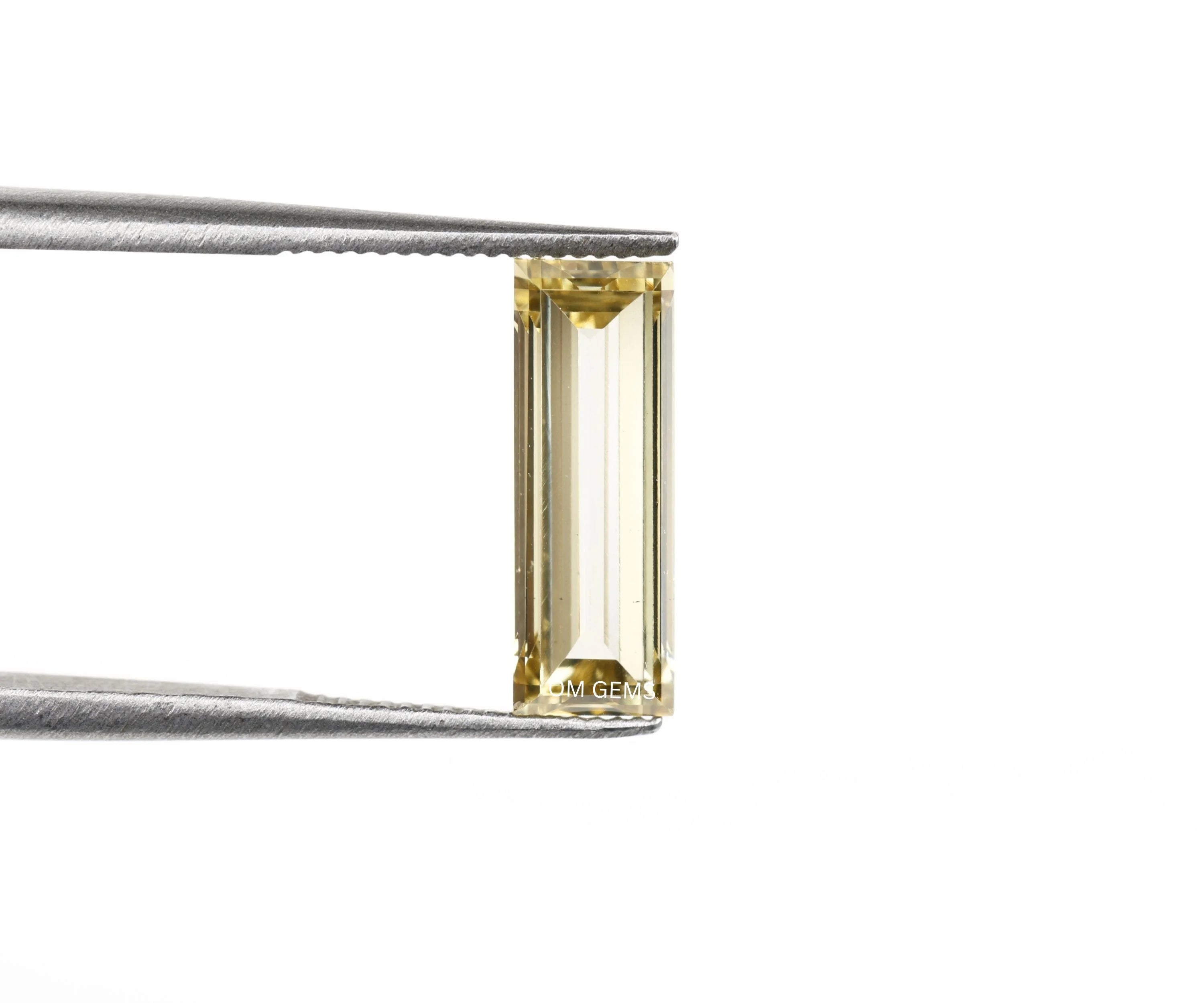 Yellow Baguette Cut Lab Loose Diamond