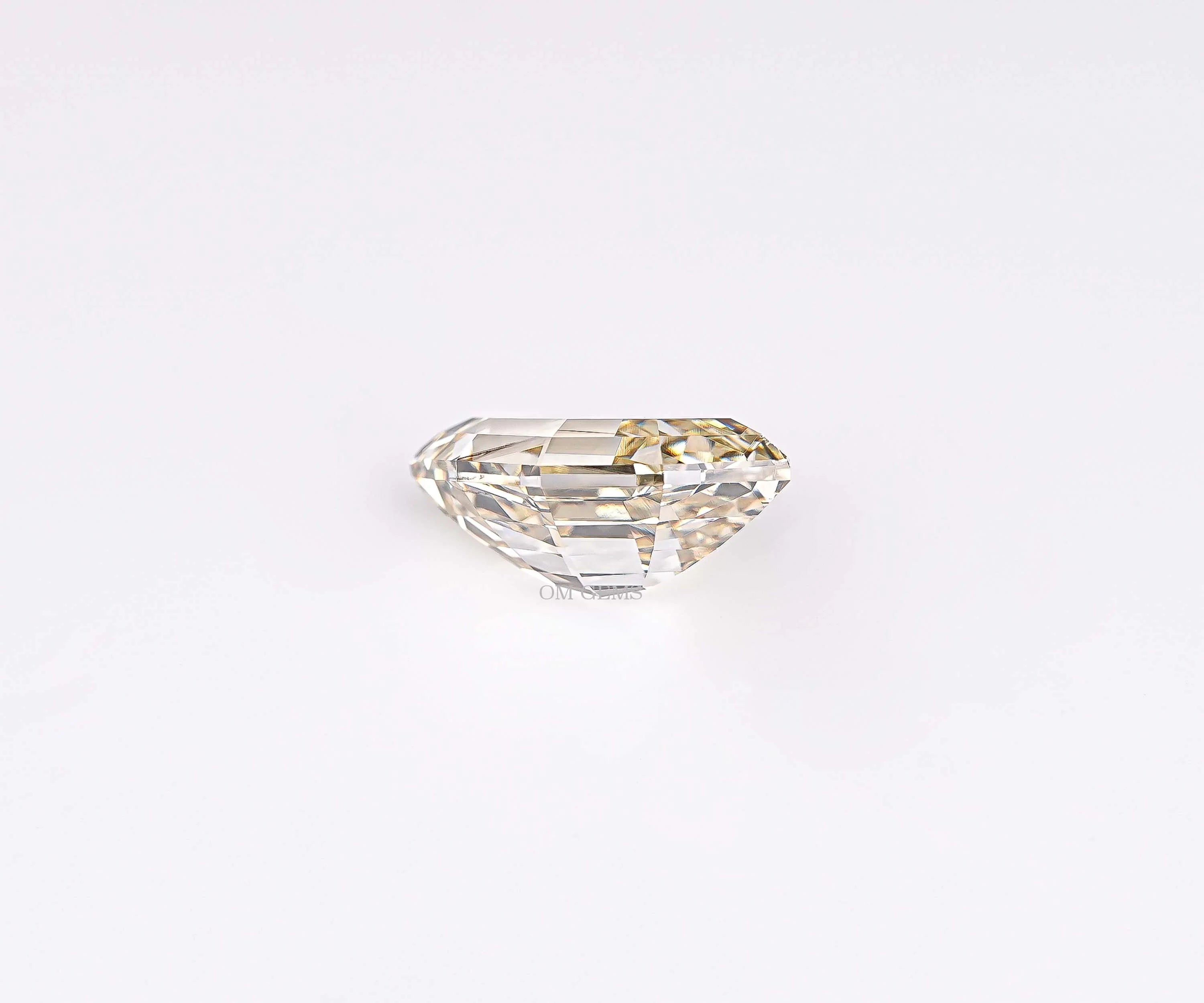 Fancy Yellow Step Marquise Cut Lab Grown Diamond