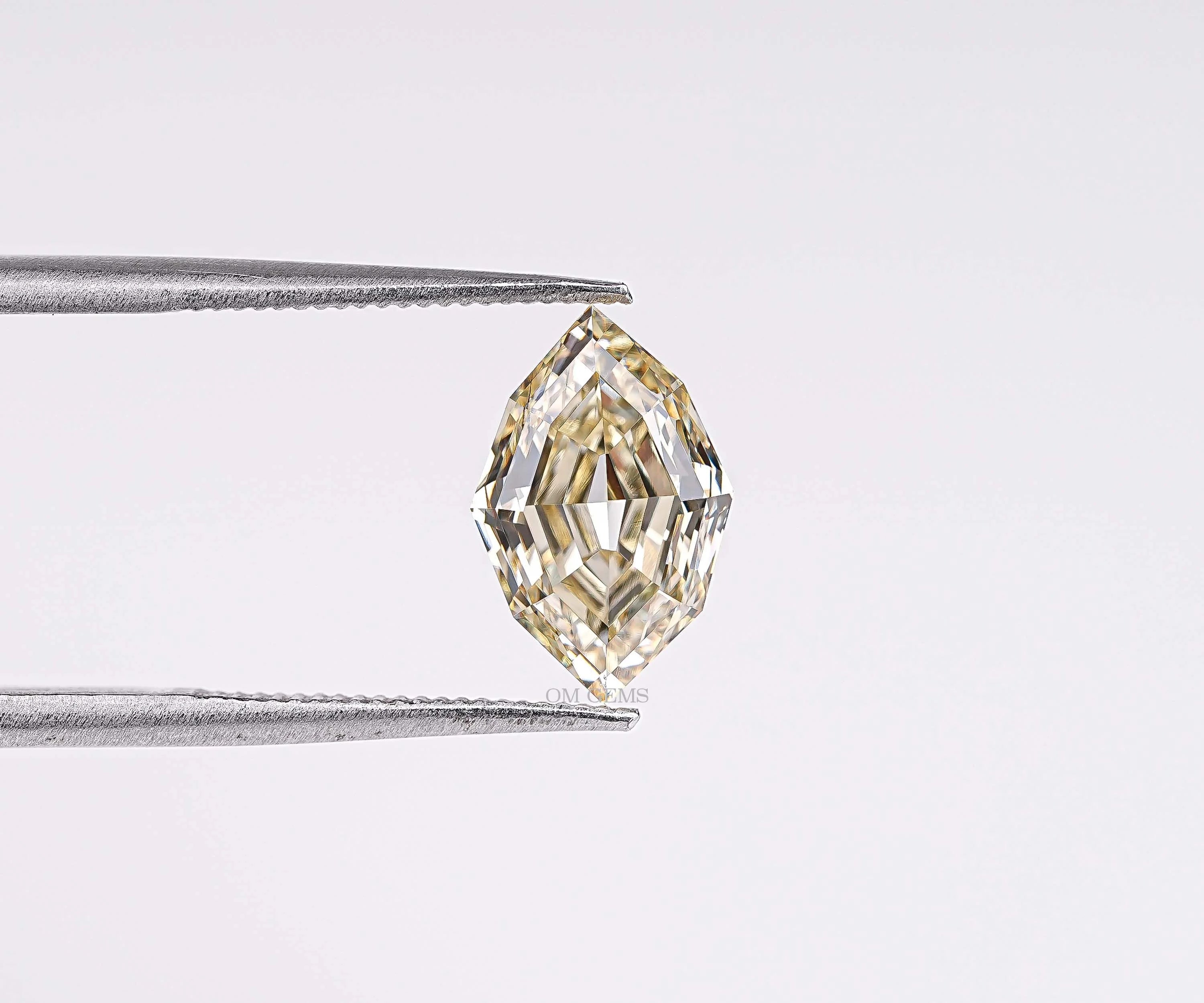 Fancy Yellow Step Marquise Cut Lab Grown Diamond