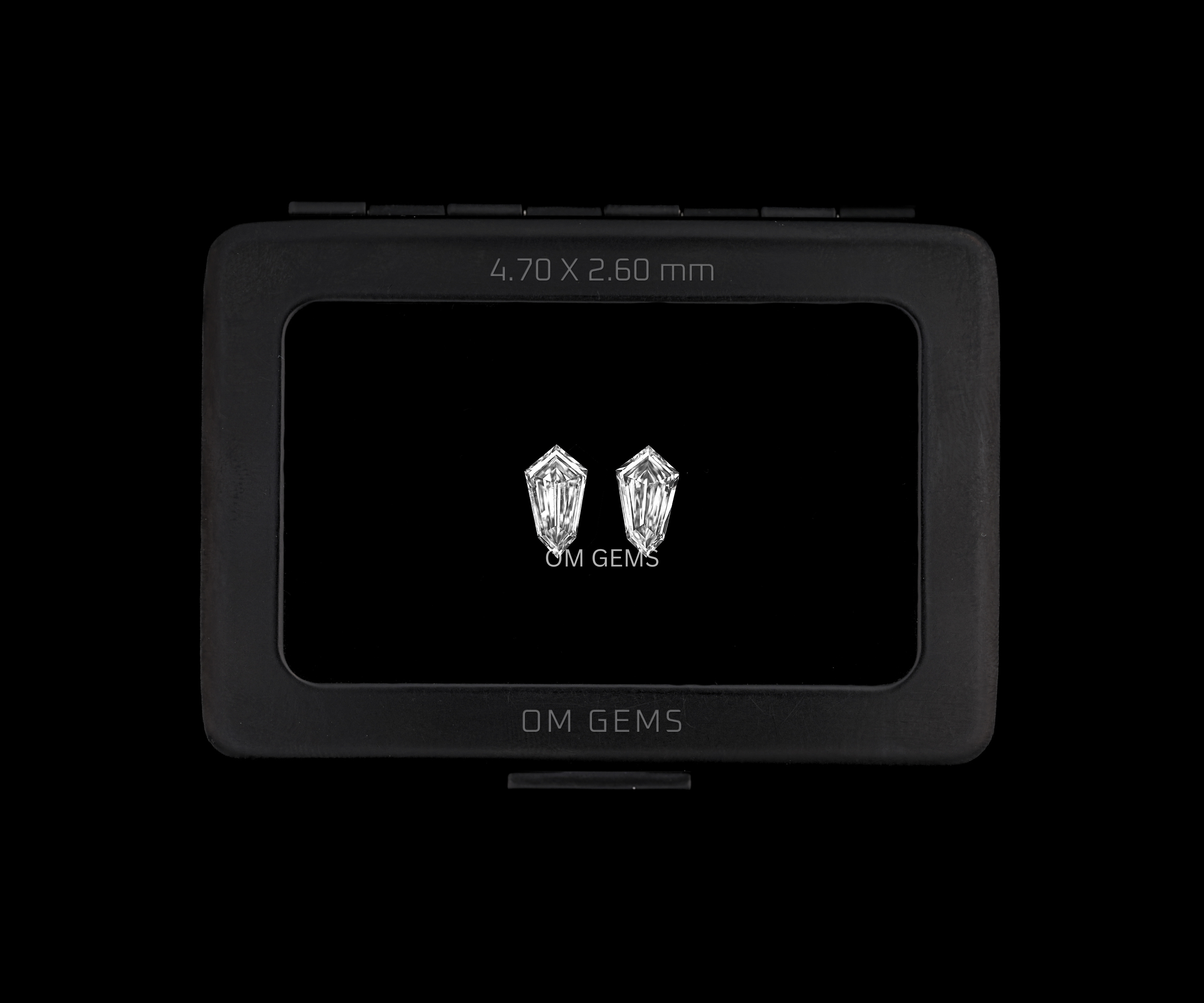 Lab Grown Shield Cut Diamond Matching Pair