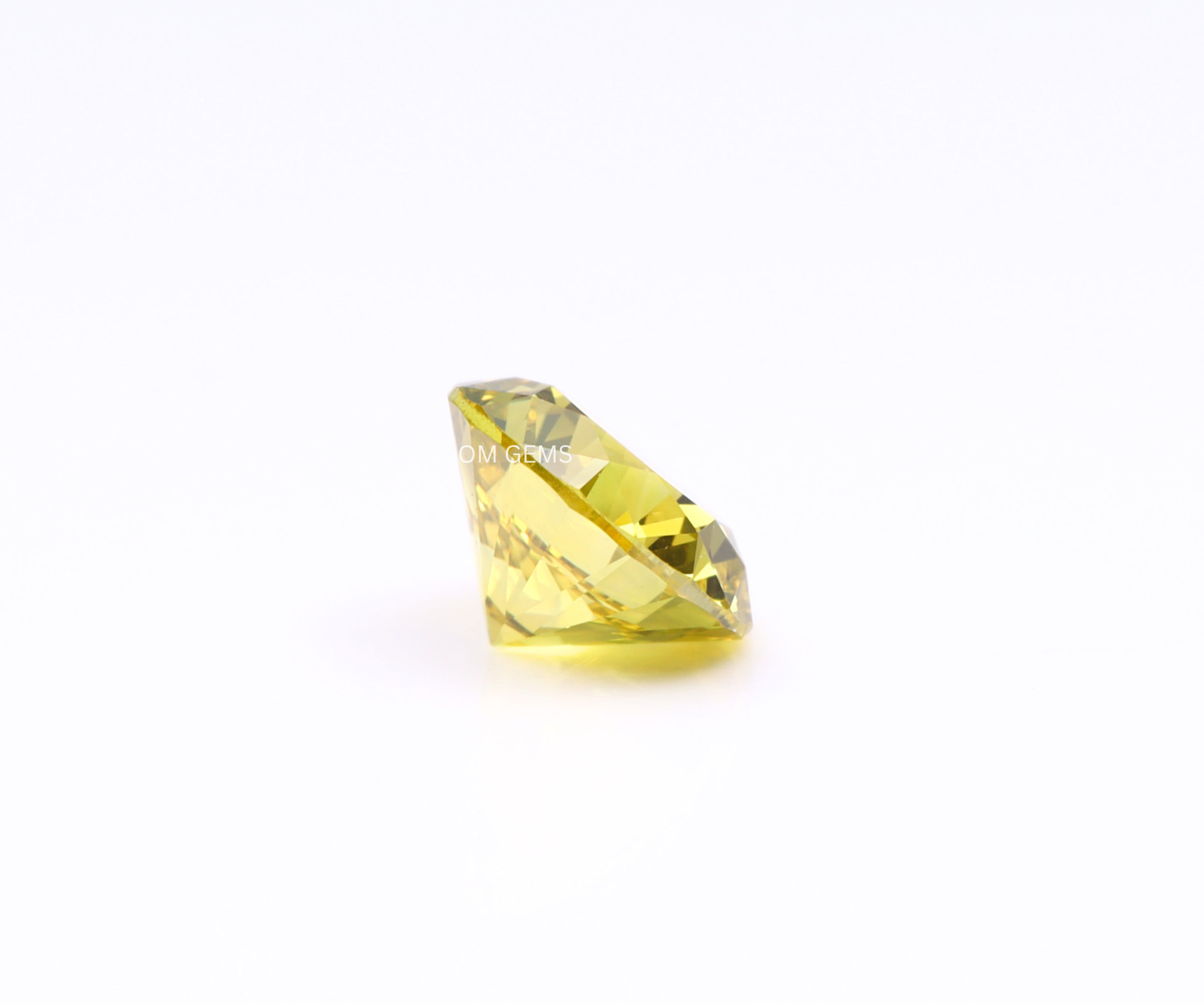 0.35 CT Yellow Round Cut Lab Grown Diamond