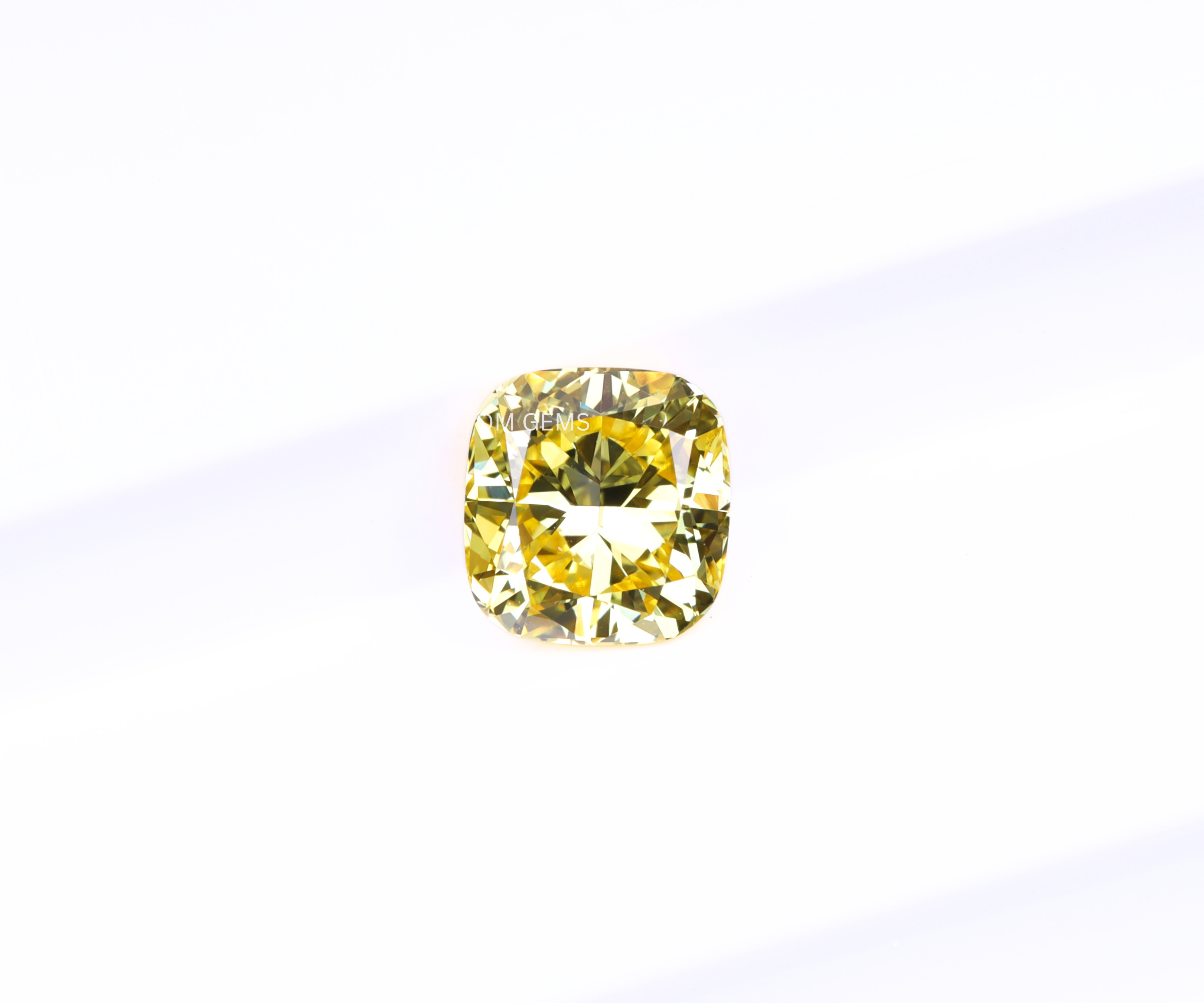 0.39CT Yellow Cushion Lab Grown Diamond