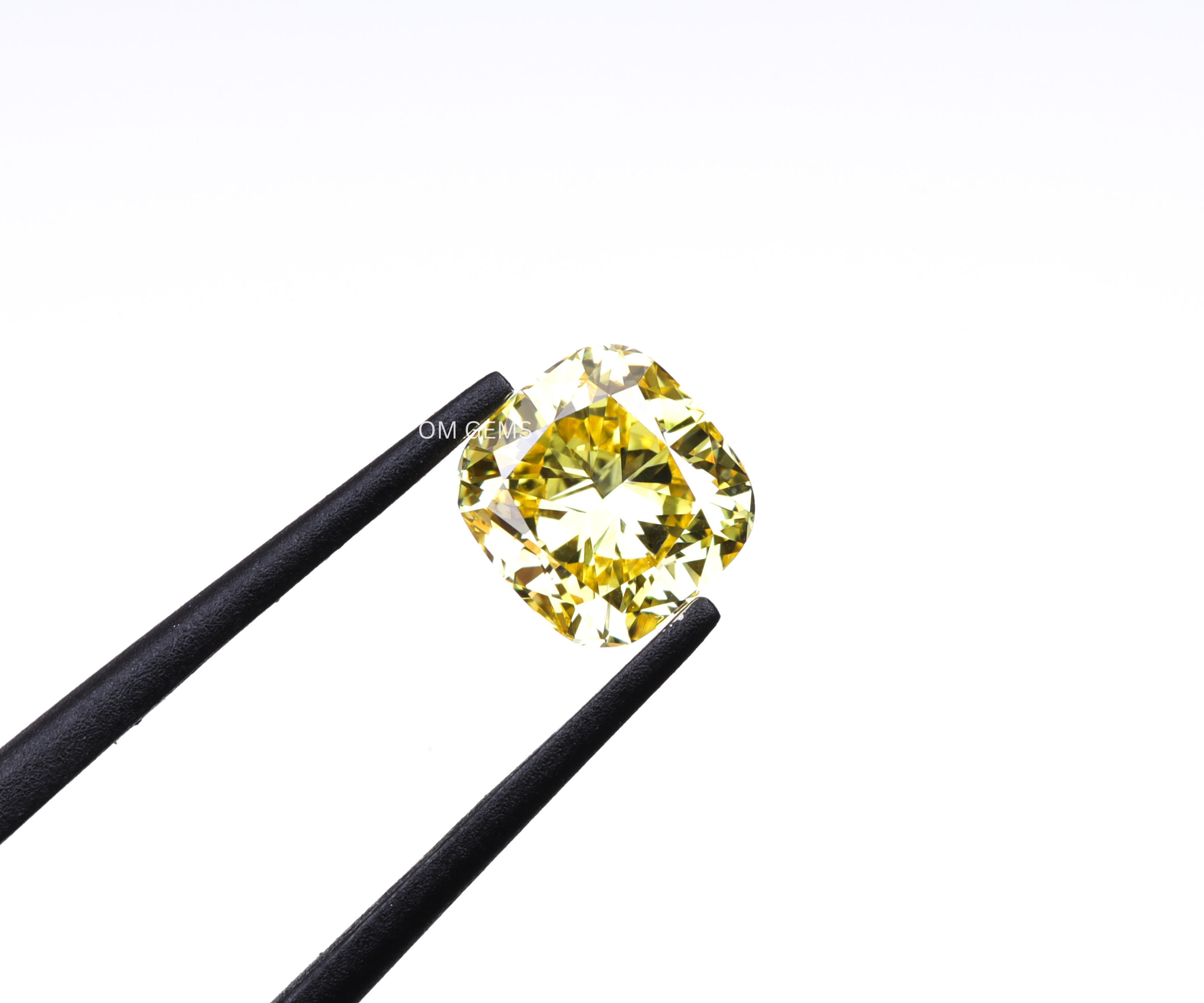 0.39CT Yellow Cushion Lab Grown Diamond