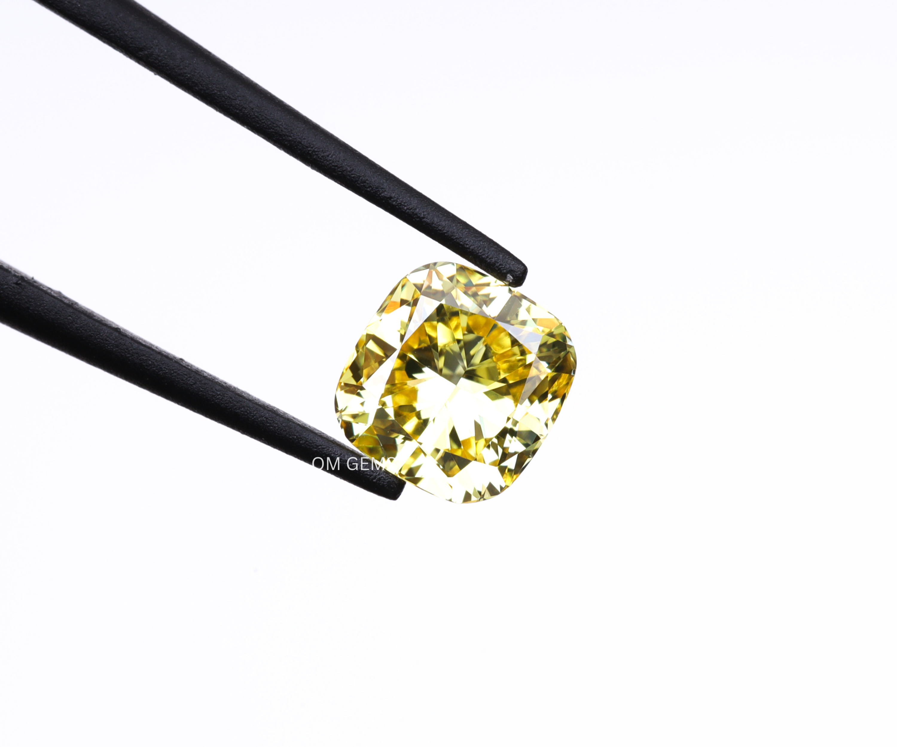 0.39CT Yellow Cushion Lab Grown Diamond
