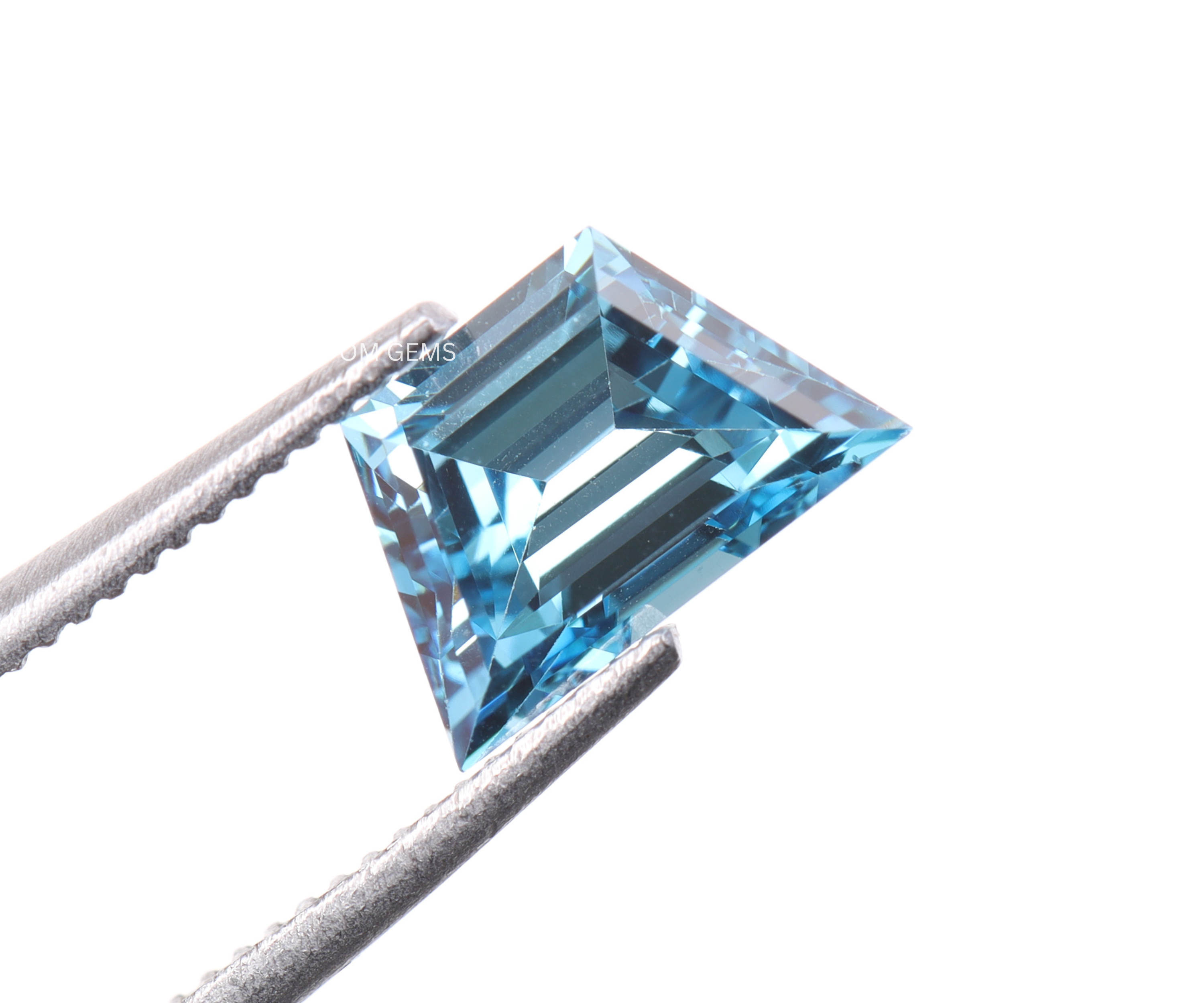 0.50 CT Blue Baguette Lab Grown Diamond