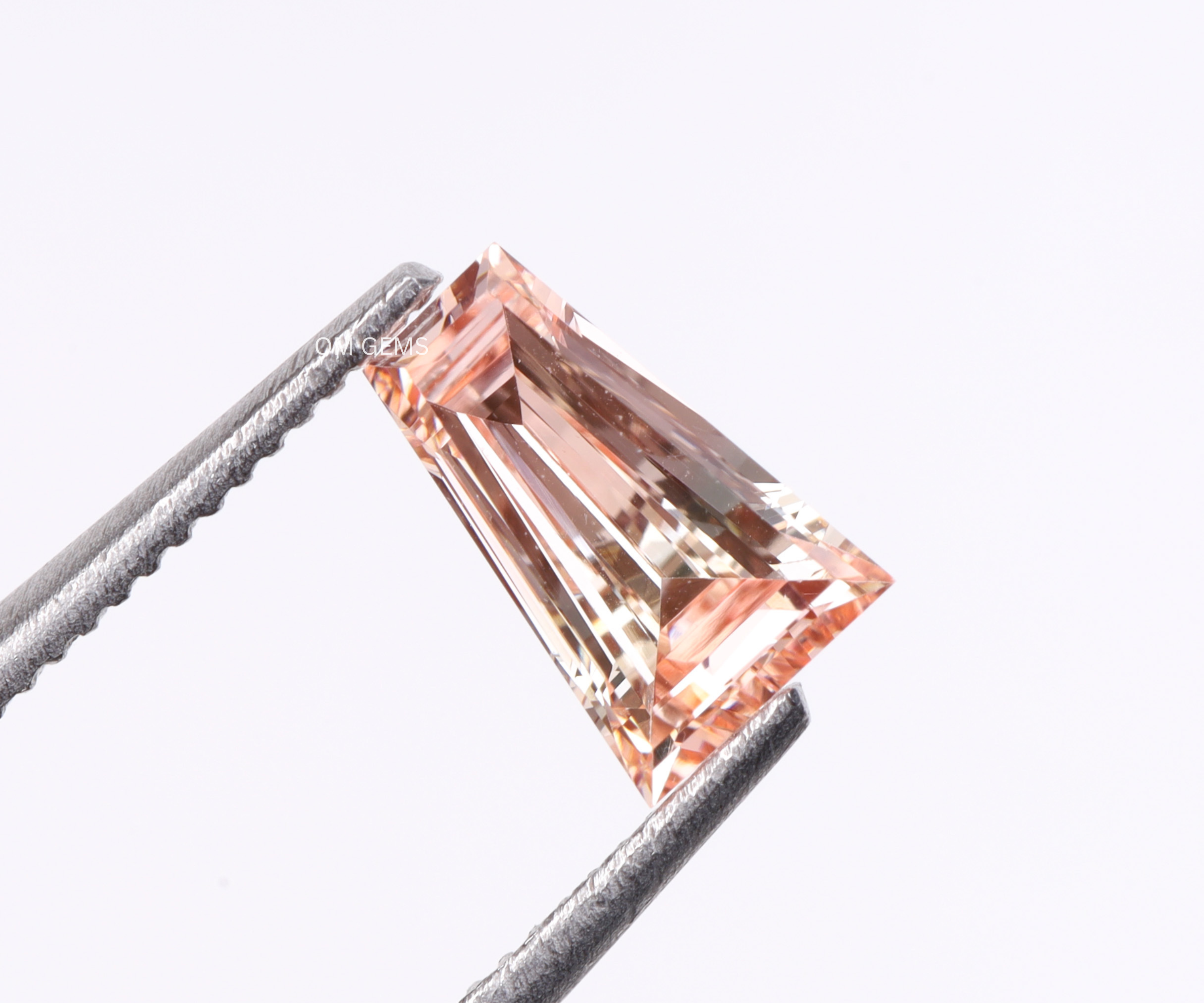 0.50 CT Pink Tapered Baguette Lab Grown Diamond