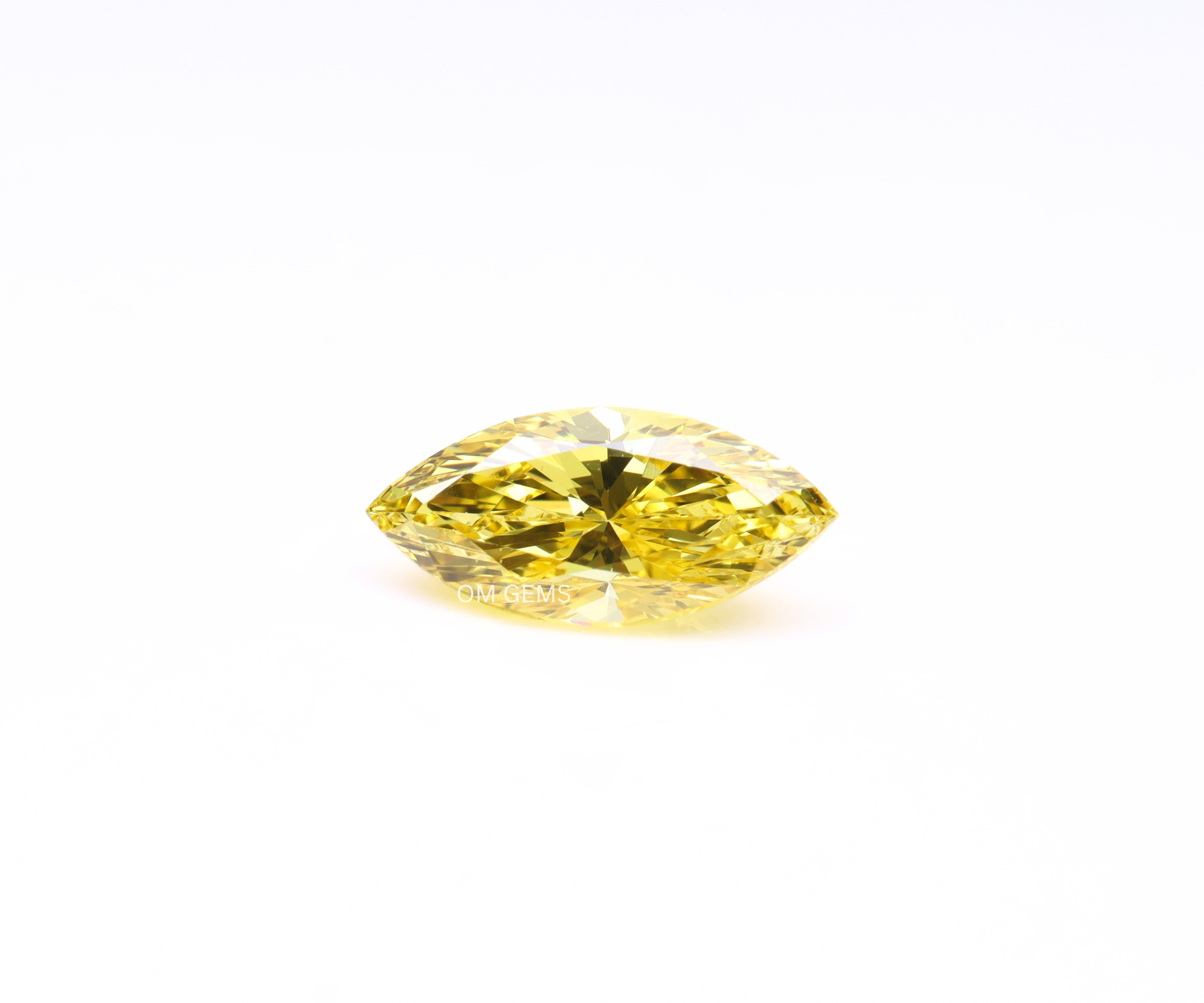 0.57 CT Yellow Marquise Cut Lab Grown Diamond