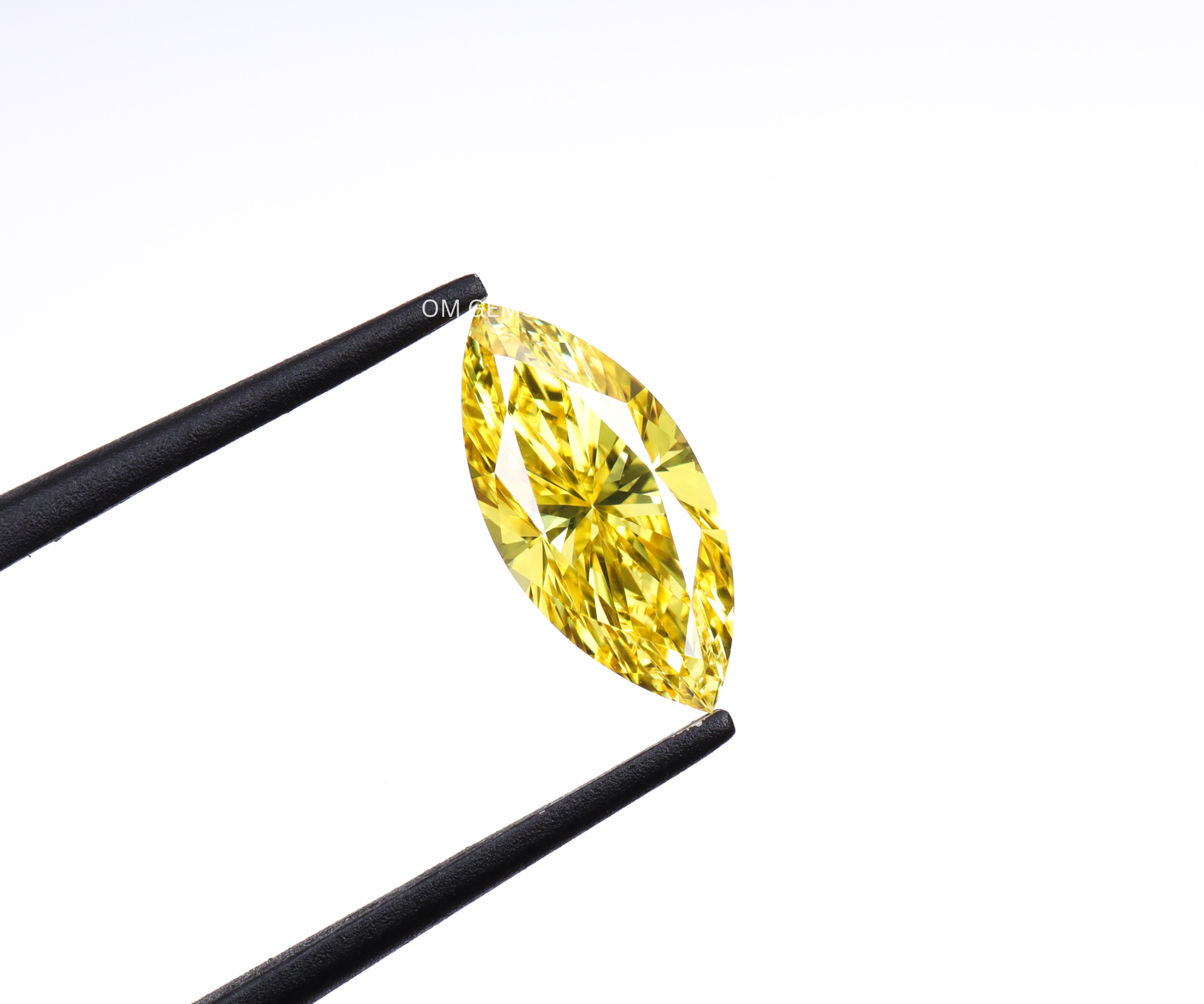 0.57 CT Yellow Marquise Cut Lab Grown Diamond