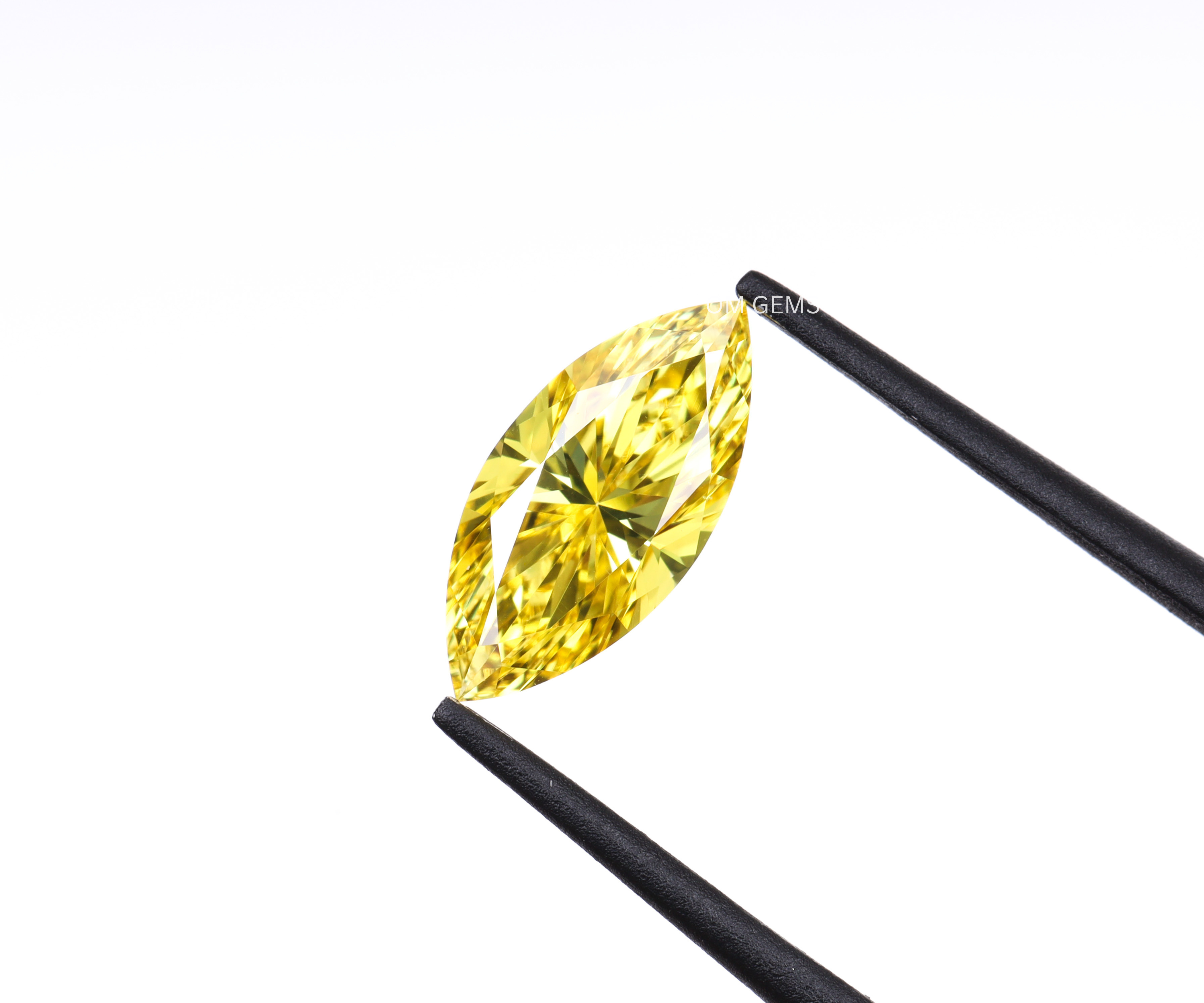 0.57 CT Yellow Marquise Cut Lab Grown Diamond