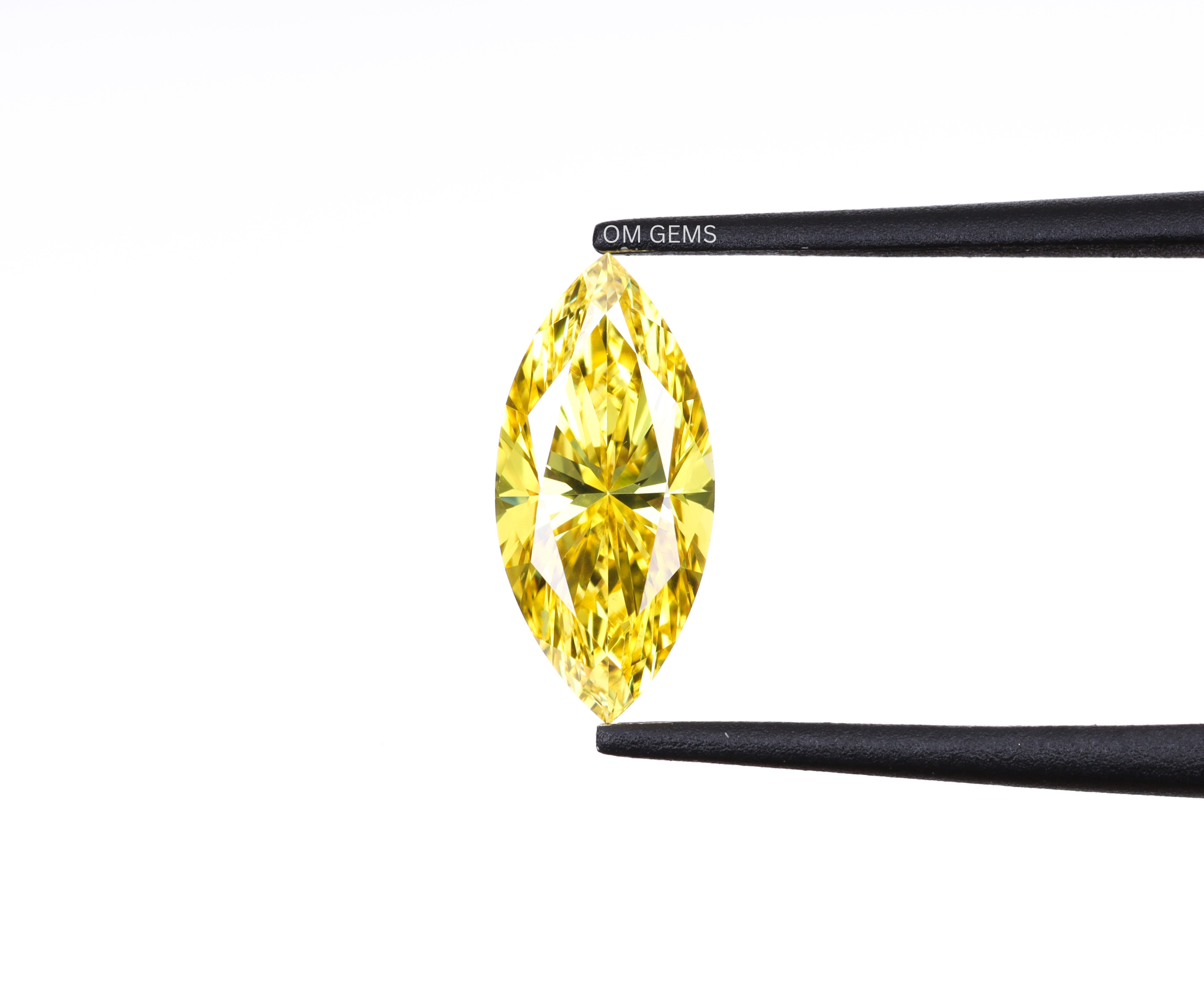 0.57 CT Yellow Marquise Cut Lab Grown Diamond