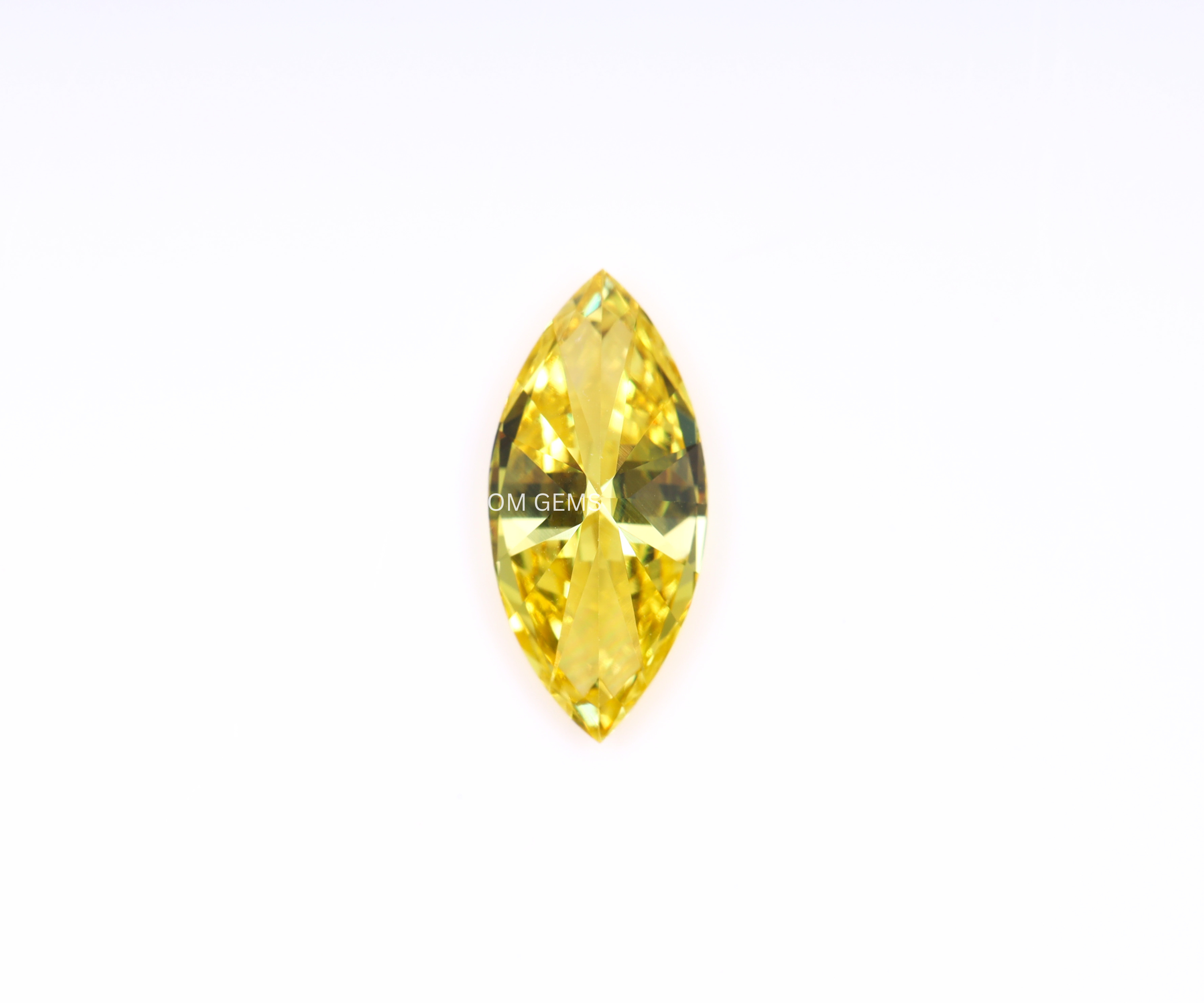 0.57 CT Yellow Marquise Cut Lab Grown Diamond