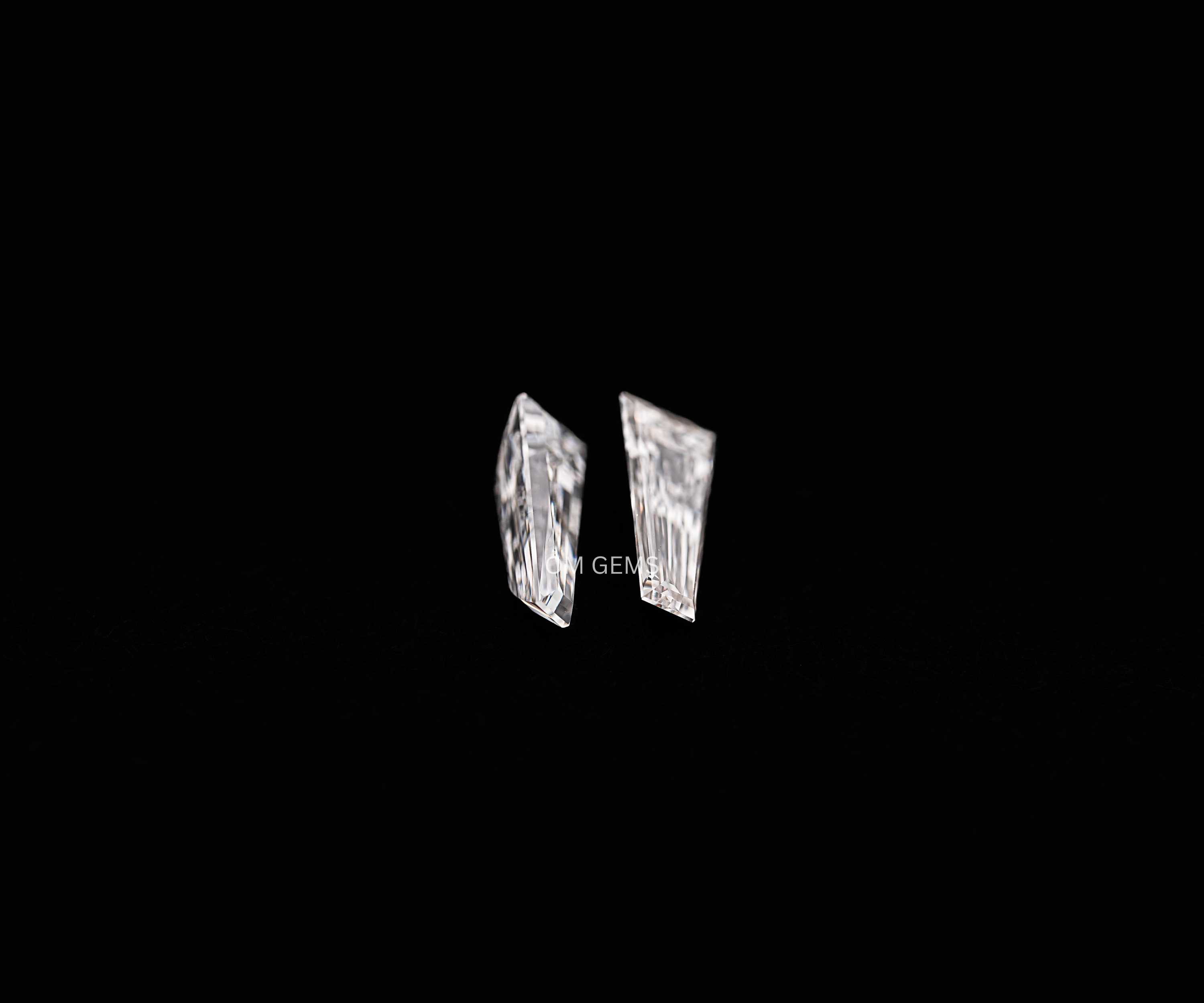 Matching Pair Of Tapered Baguette Lab Grown Diamond 
