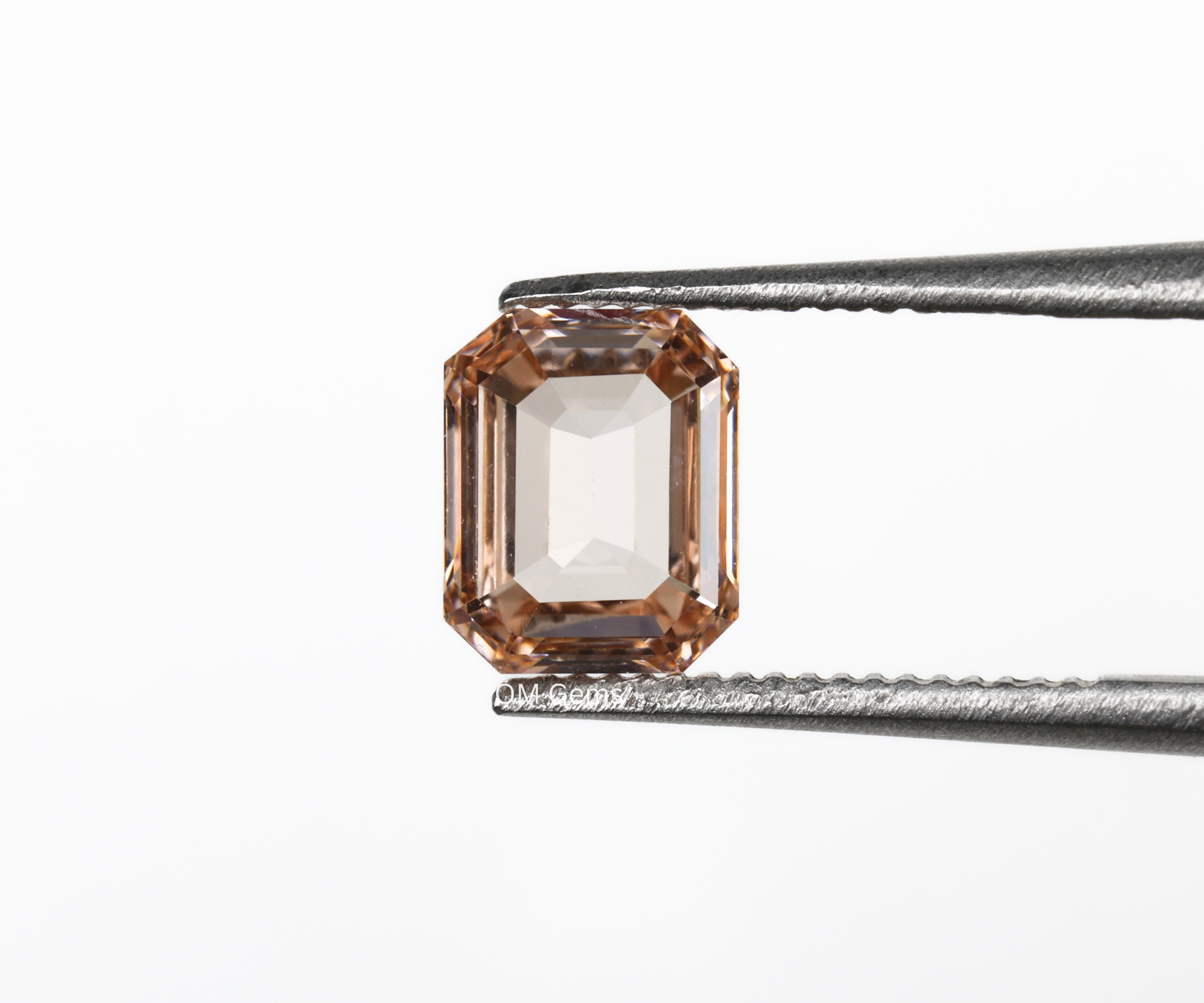 0.60 CT Champagne Emerald Cut Lab Diamond